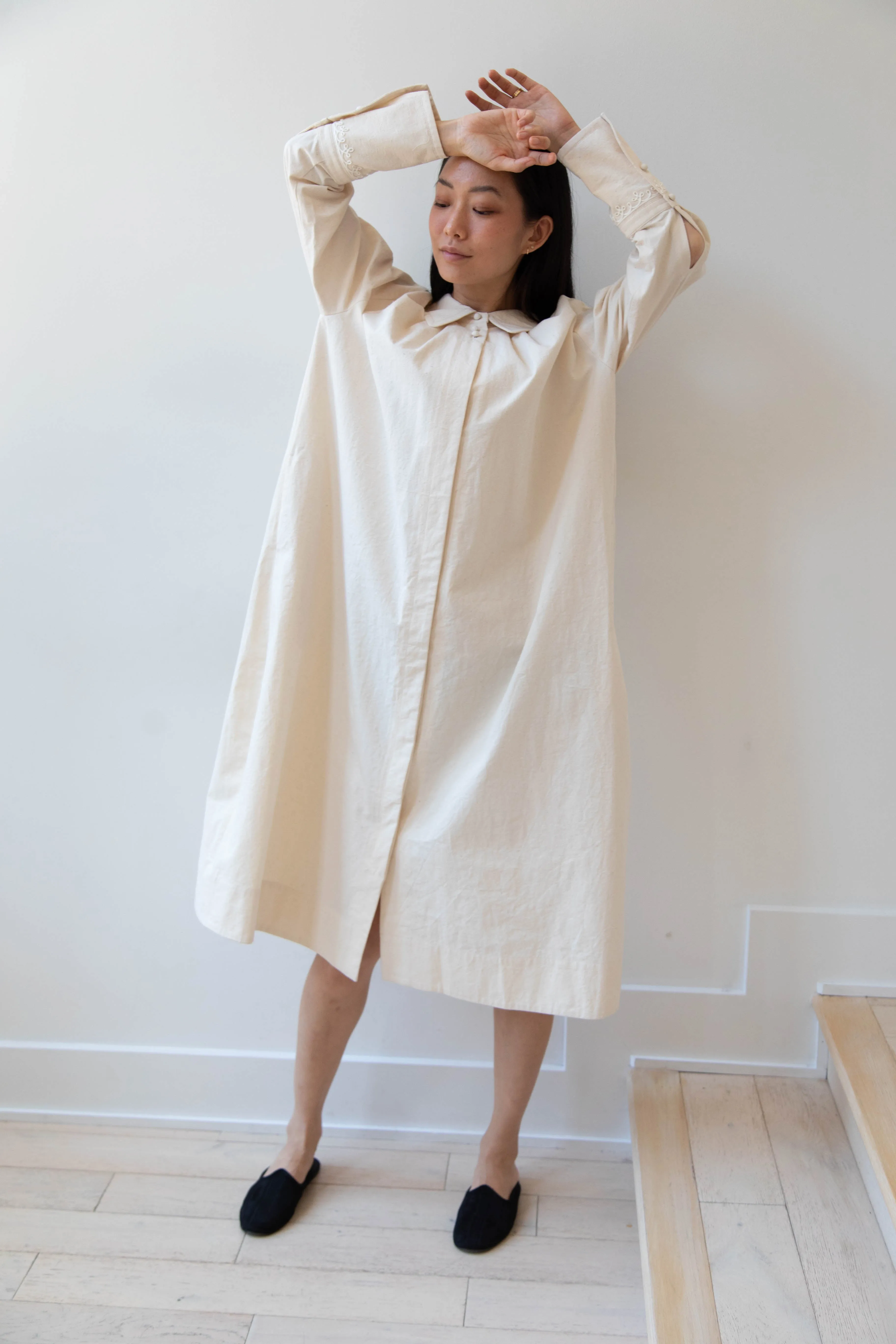 Aseedonclöud | Tea Garden Gown in Natural Tea Garden Cloth