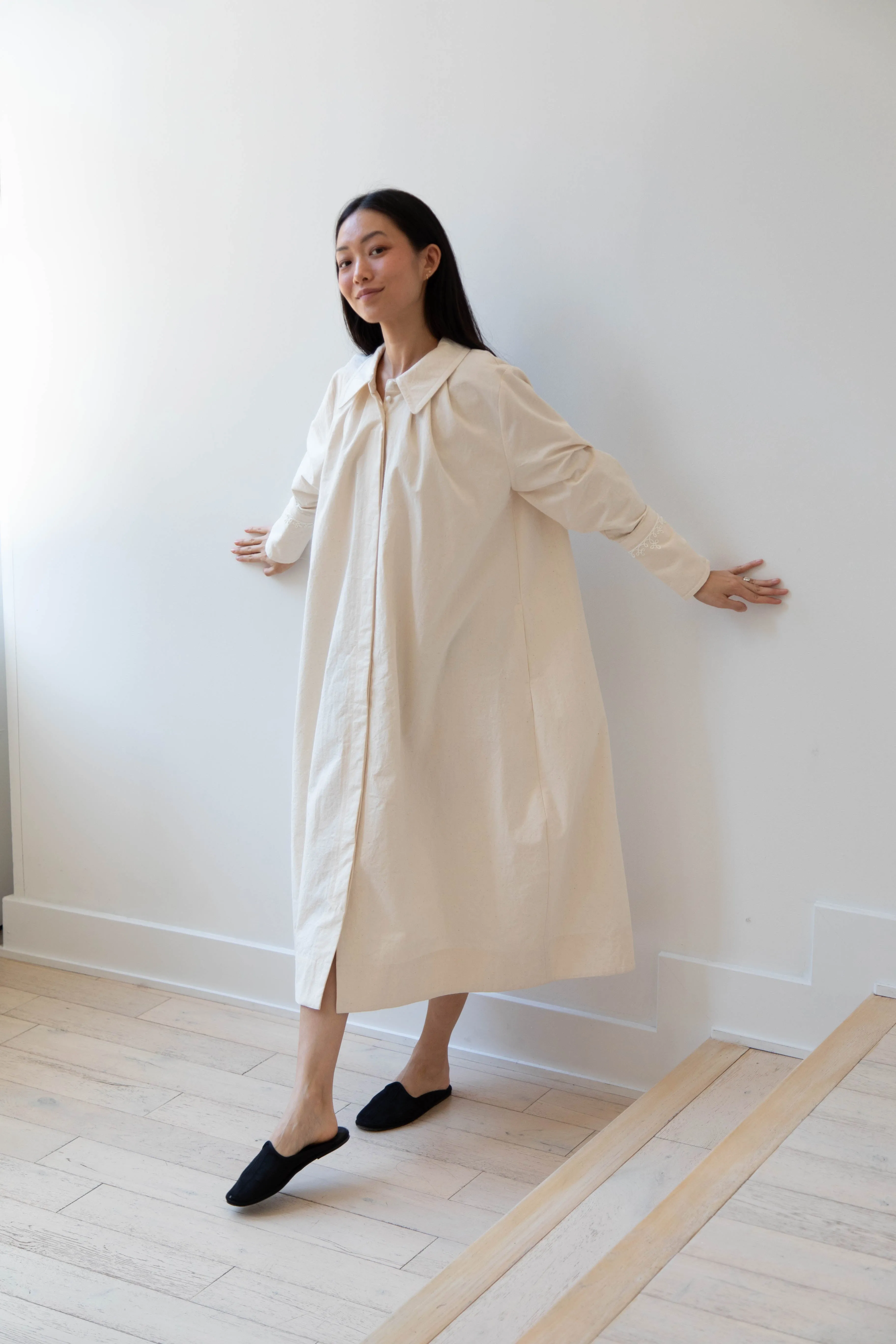 Aseedonclöud | Tea Garden Gown in Natural Tea Garden Cloth