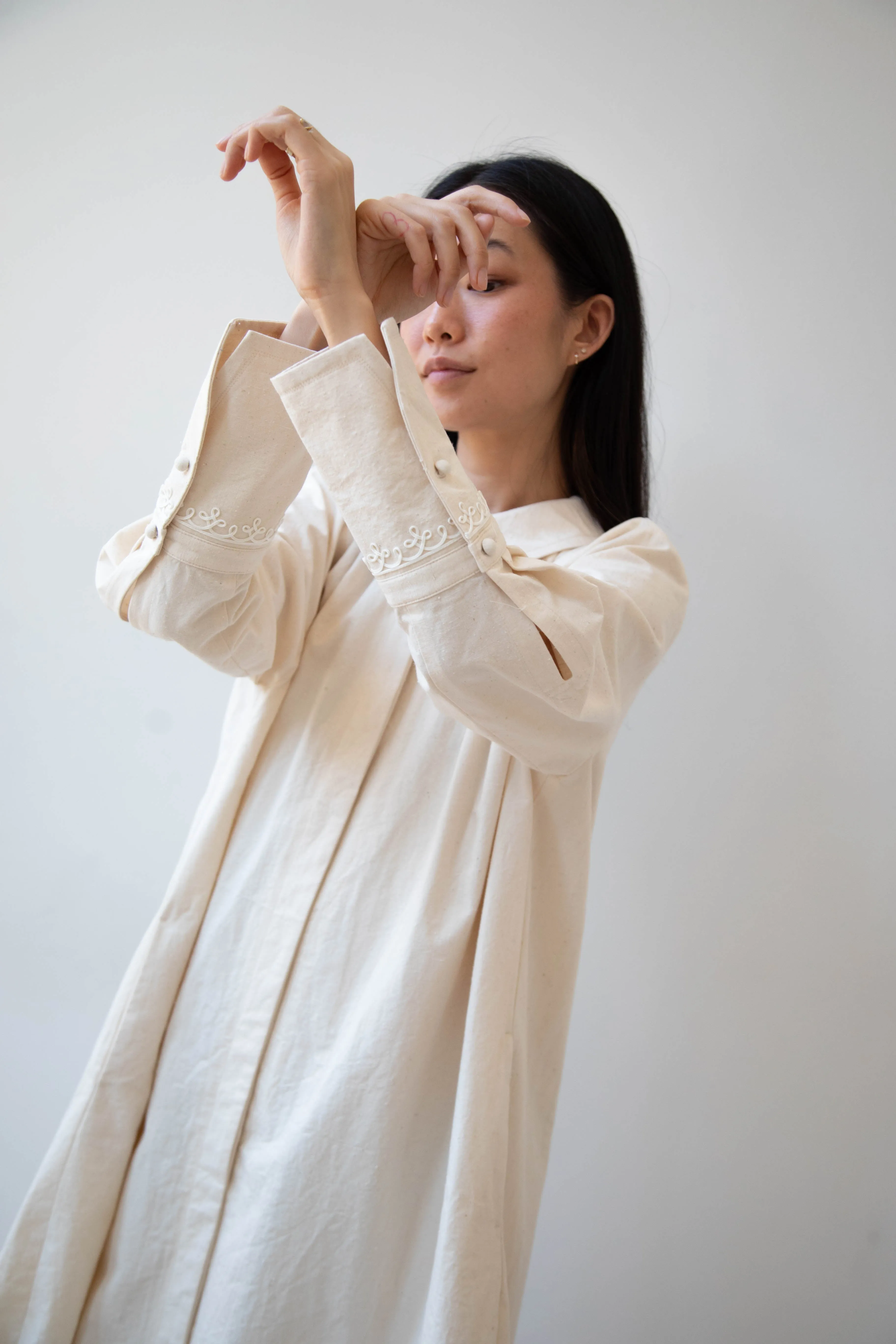 Aseedonclöud | Tea Garden Gown in Natural Tea Garden Cloth