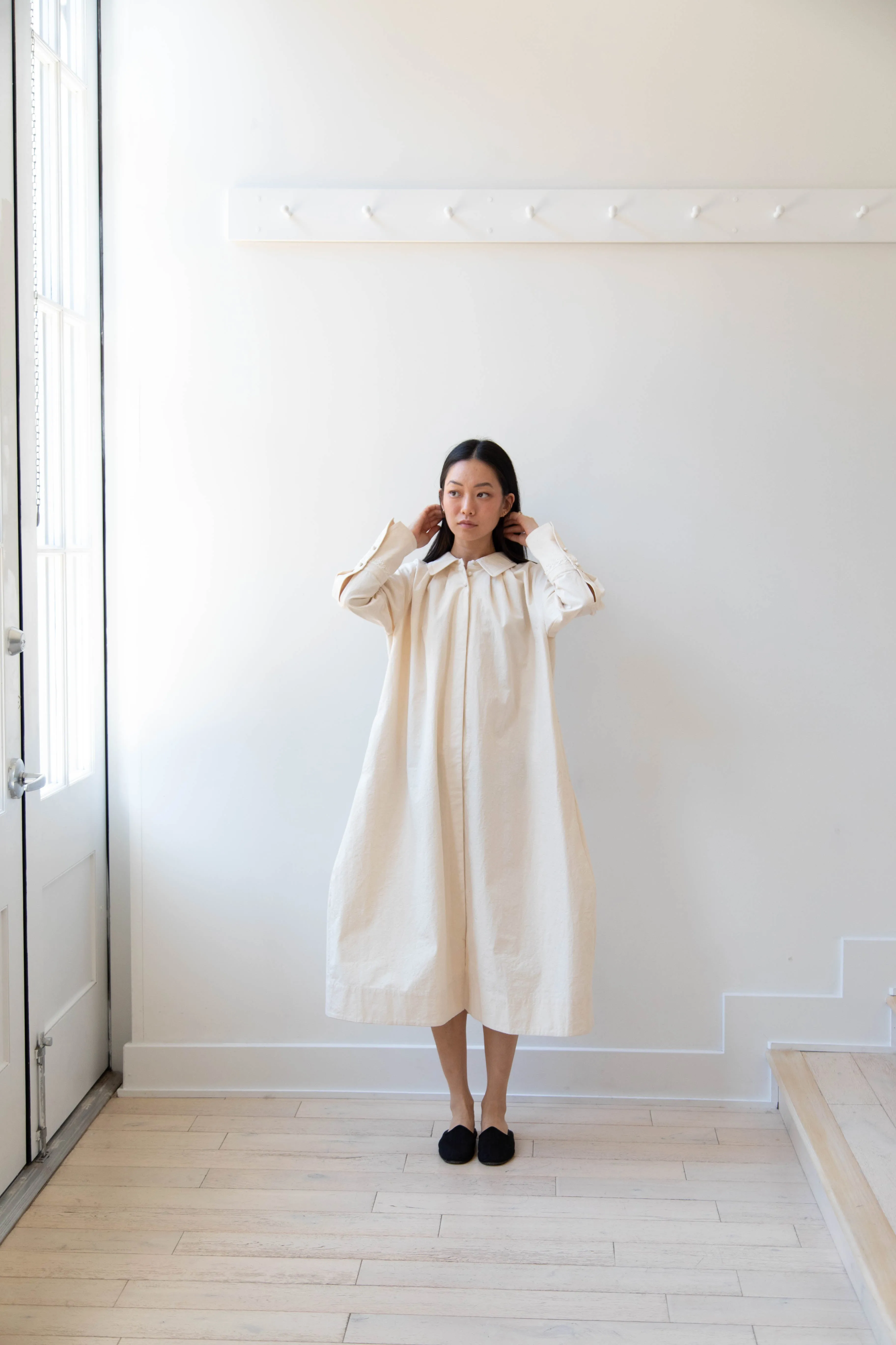 Aseedonclöud | Tea Garden Gown in Natural Tea Garden Cloth
