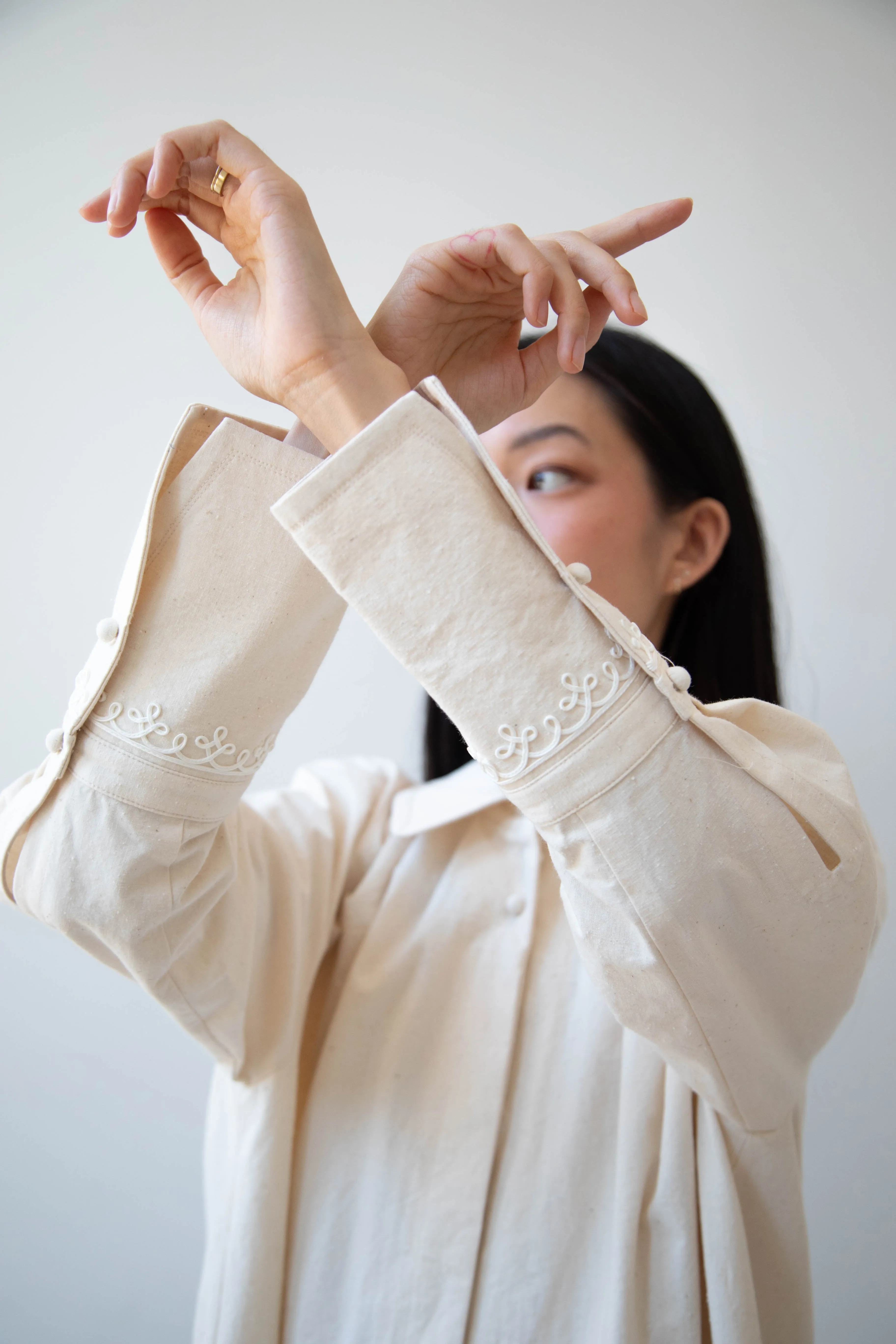 Aseedonclöud | Tea Garden Gown in Natural Tea Garden Cloth