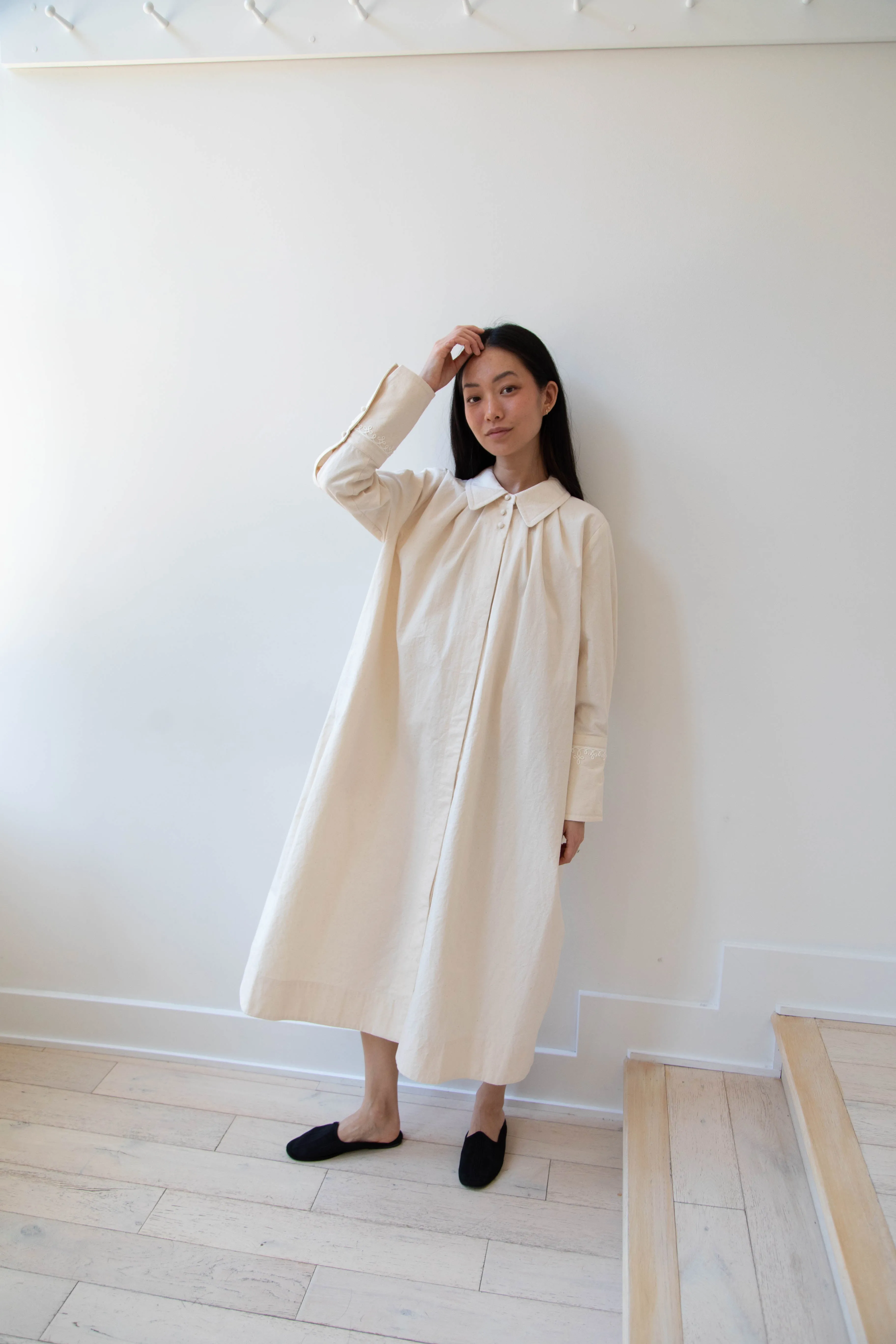 Aseedonclöud | Tea Garden Gown in Natural Tea Garden Cloth