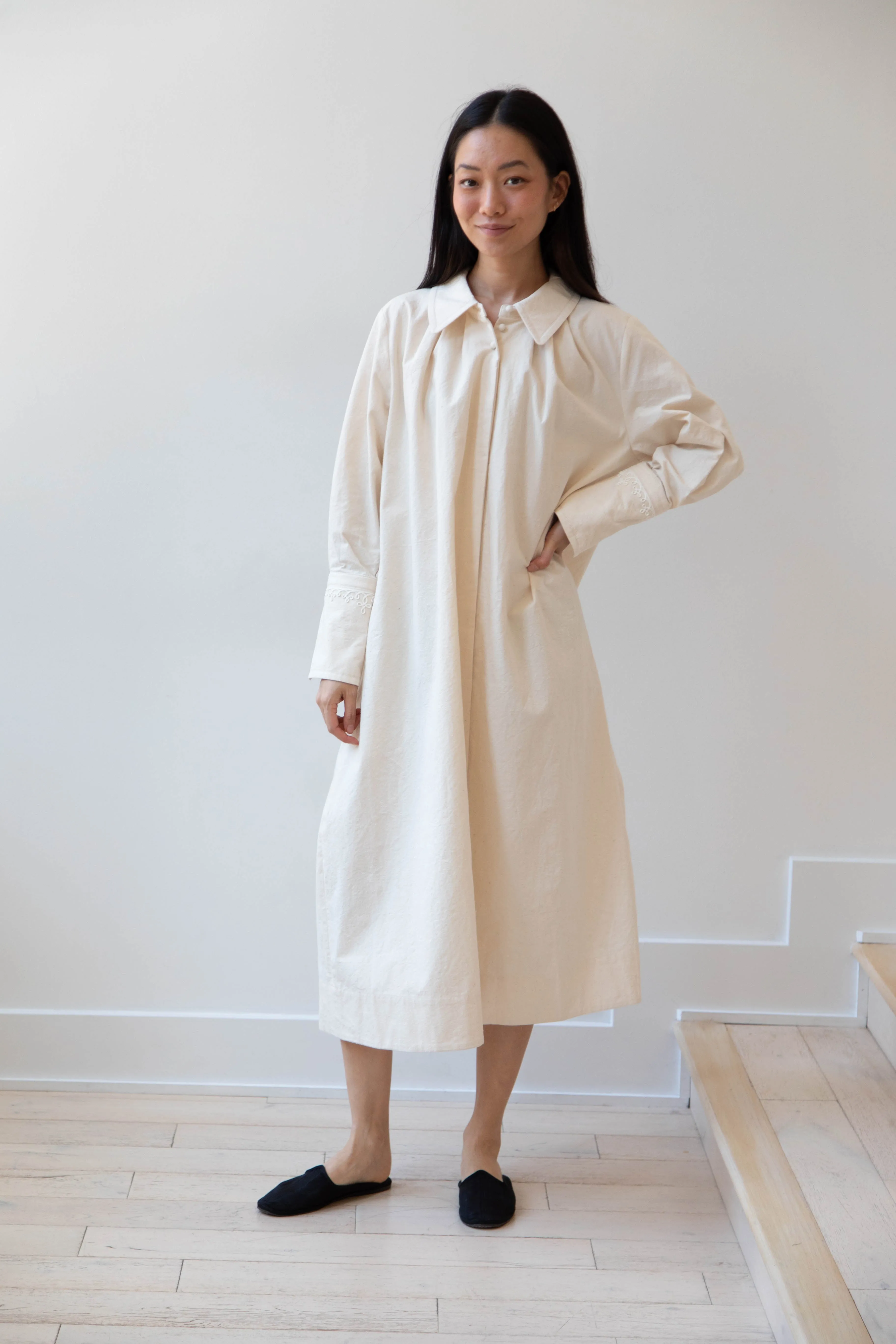 Aseedonclöud | Tea Garden Gown in Natural Tea Garden Cloth