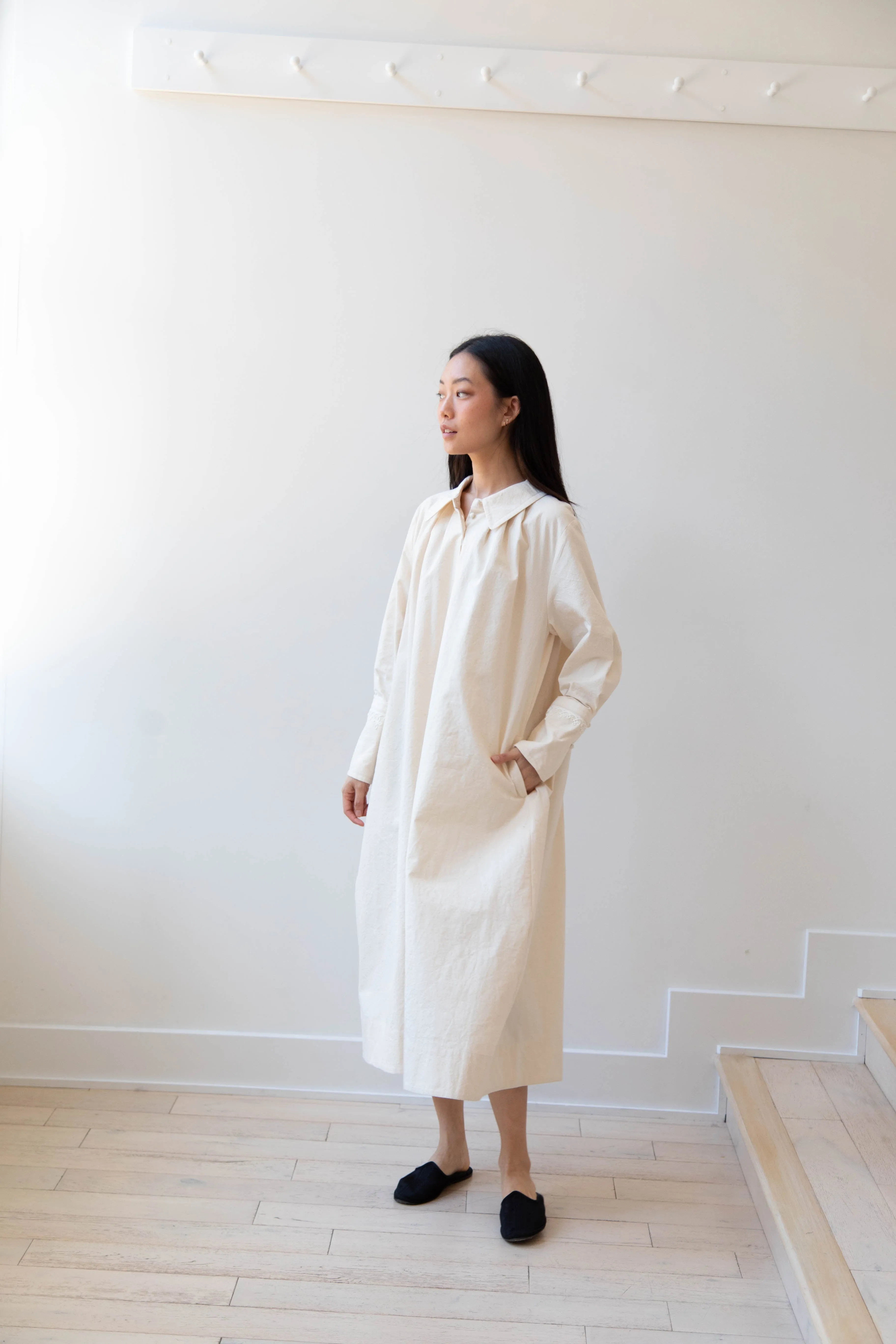 Aseedonclöud | Tea Garden Gown in Natural Tea Garden Cloth