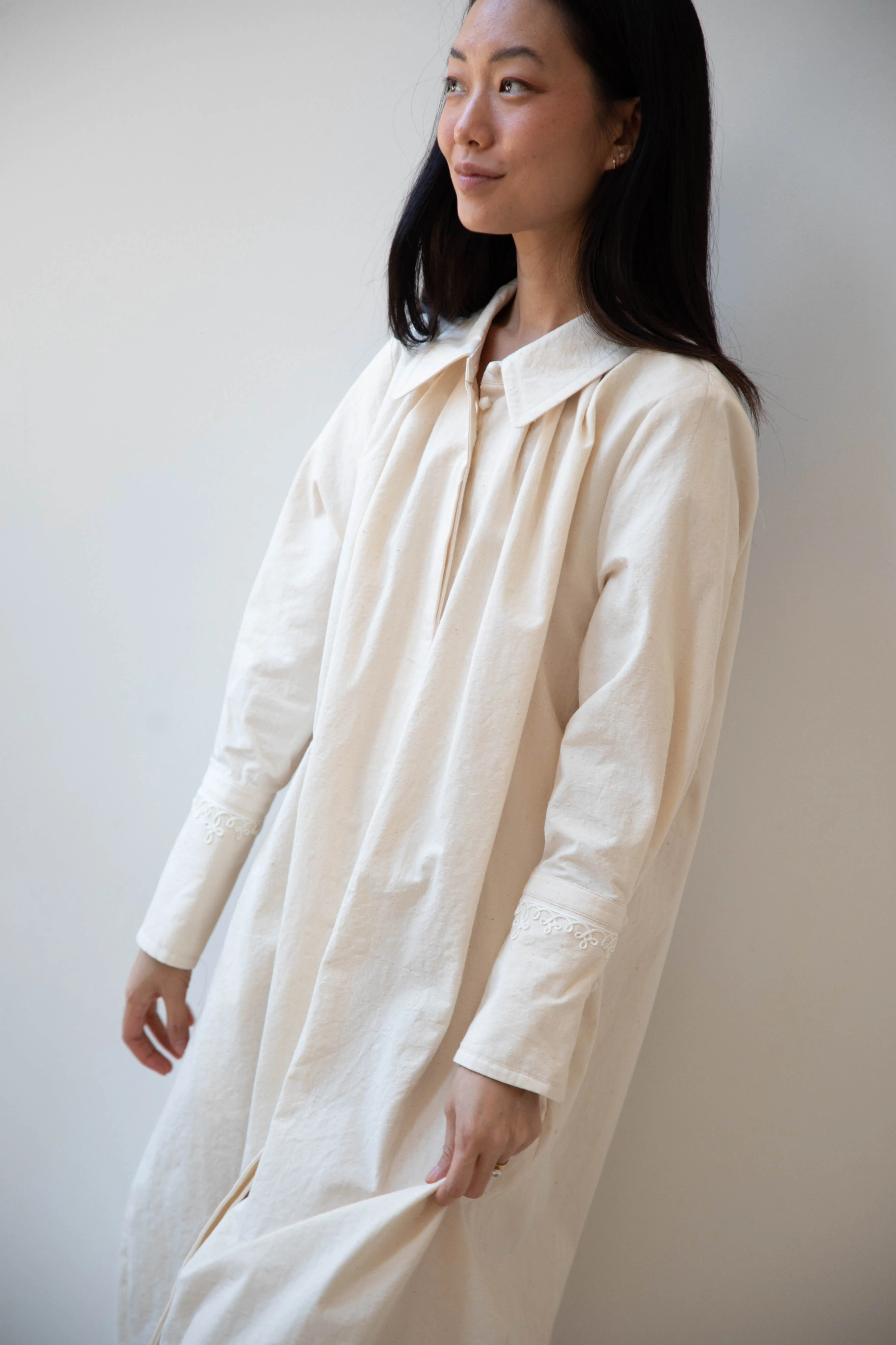Aseedonclöud | Tea Garden Gown in Natural Tea Garden Cloth