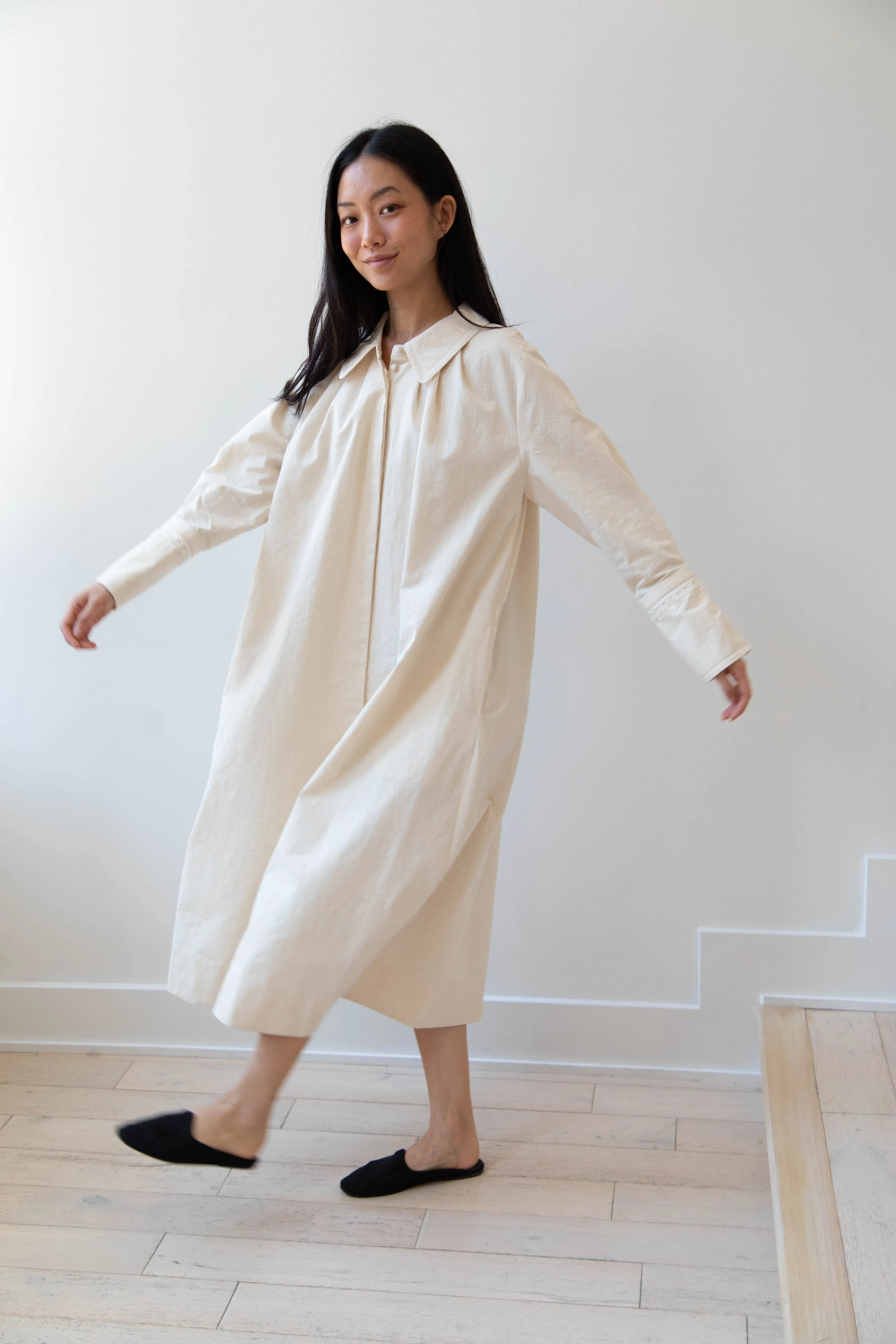 Aseedonclöud | Tea Garden Gown in Natural Tea Garden Cloth