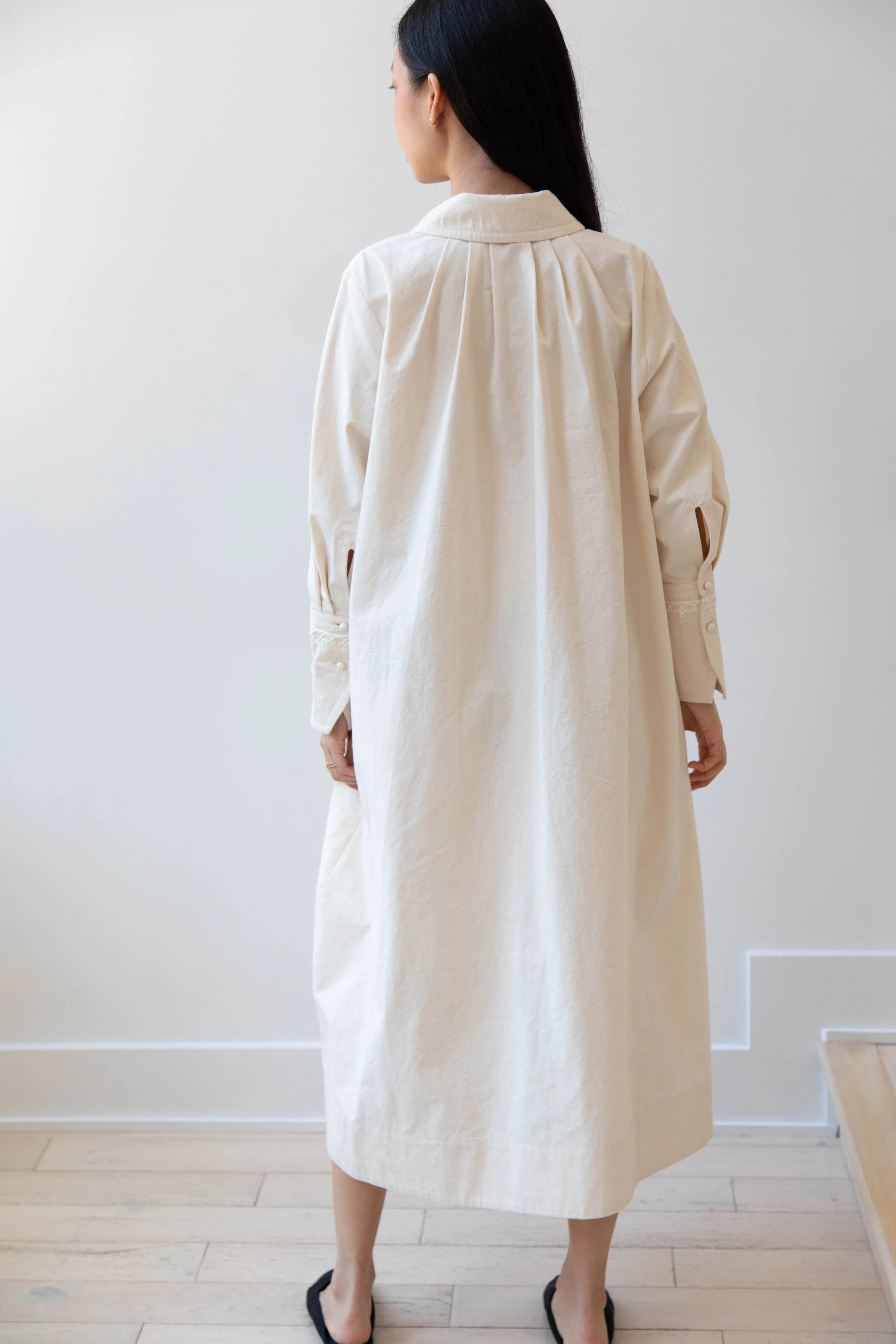 Aseedonclöud | Tea Garden Gown in Natural Tea Garden Cloth