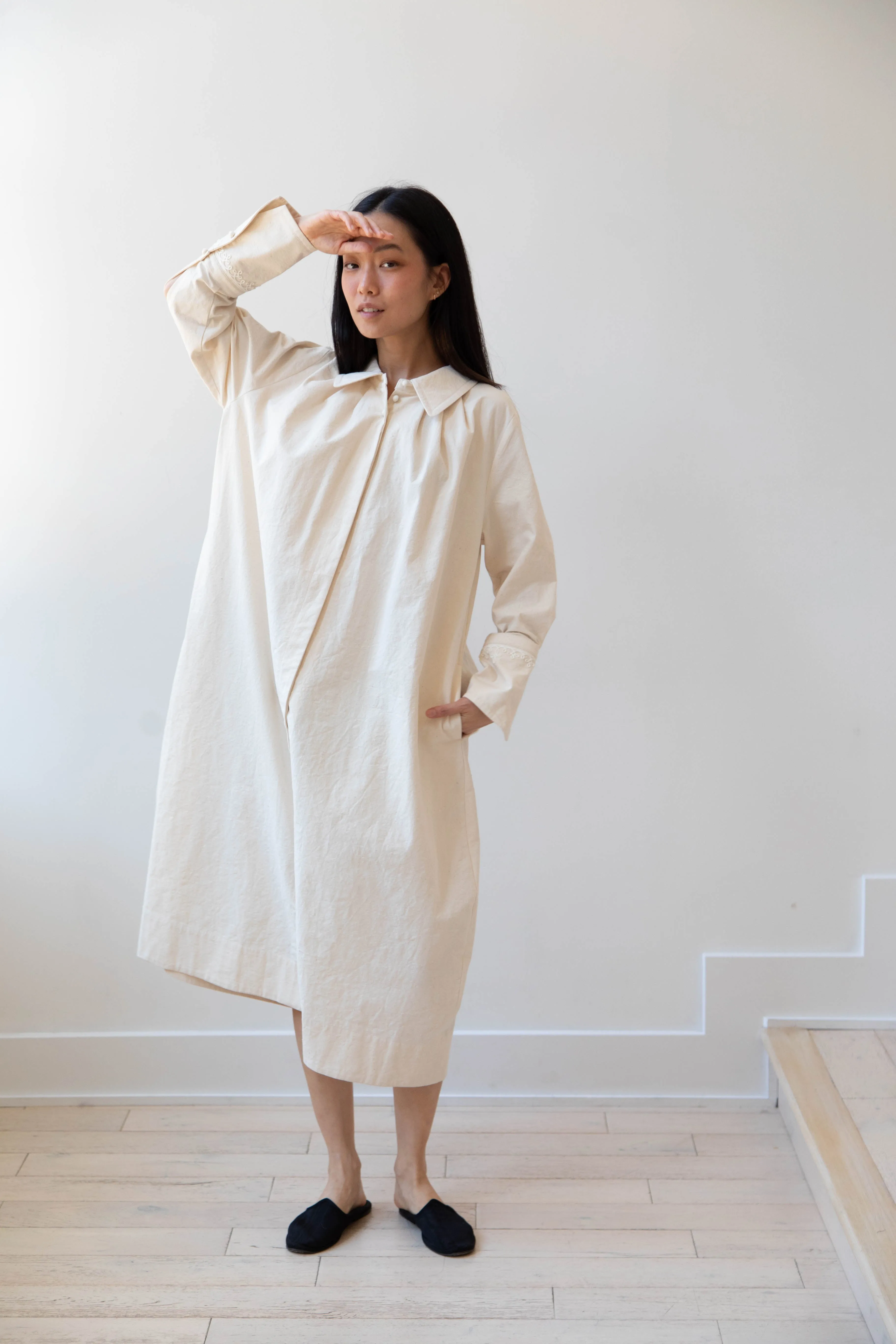 Aseedonclöud | Tea Garden Gown in Natural Tea Garden Cloth