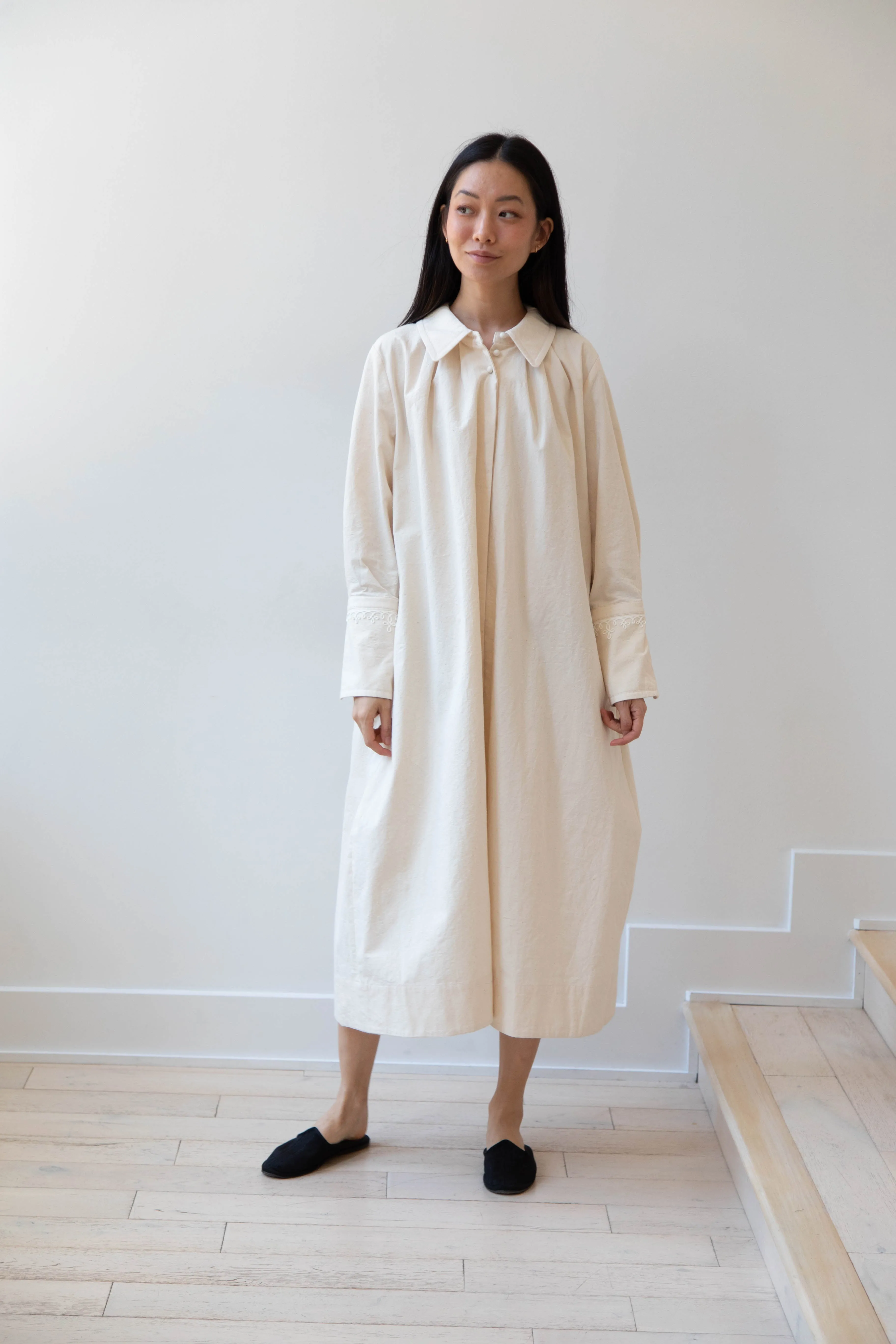 Aseedonclöud | Tea Garden Gown in Natural Tea Garden Cloth