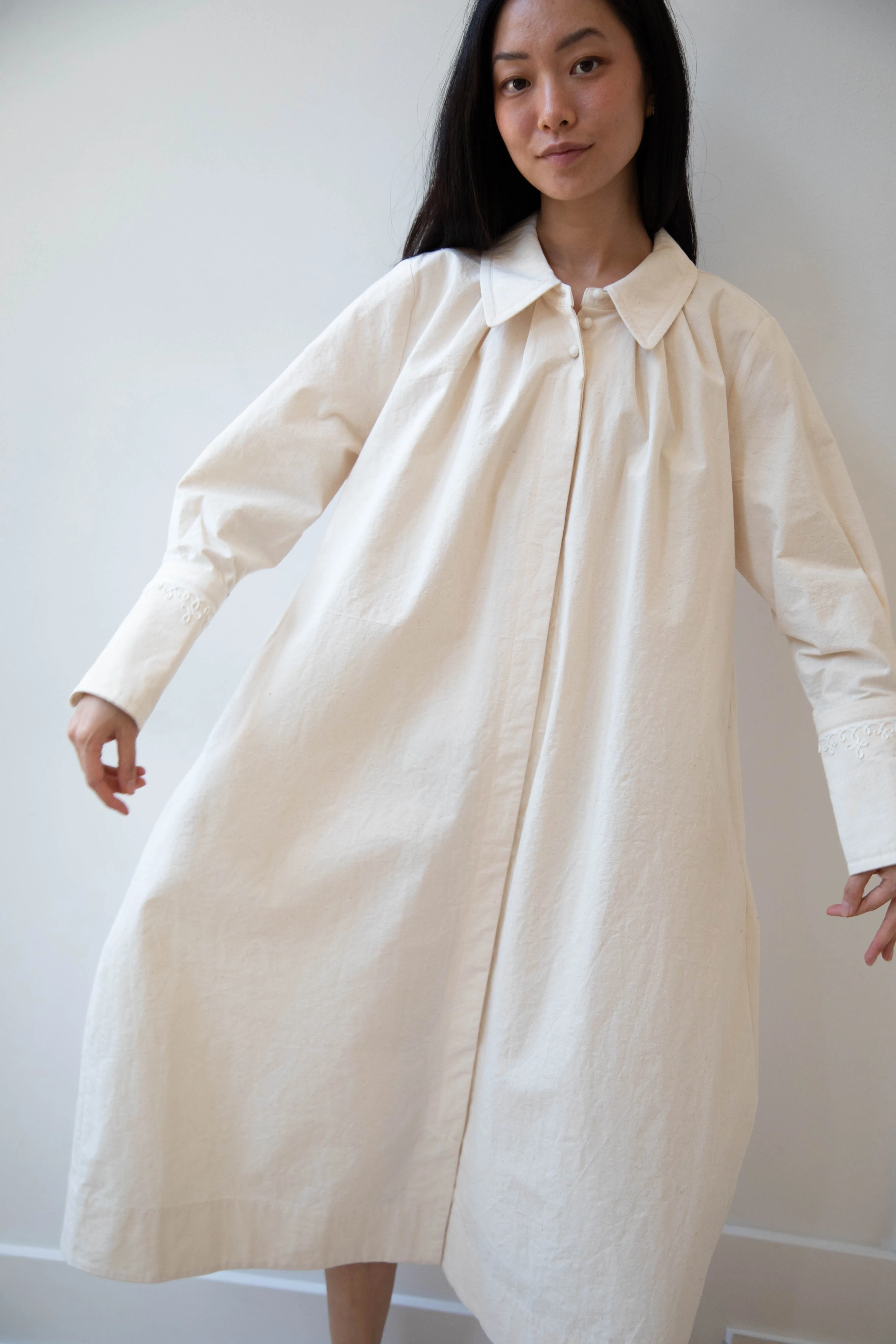 Aseedonclöud | Tea Garden Gown in Natural Tea Garden Cloth