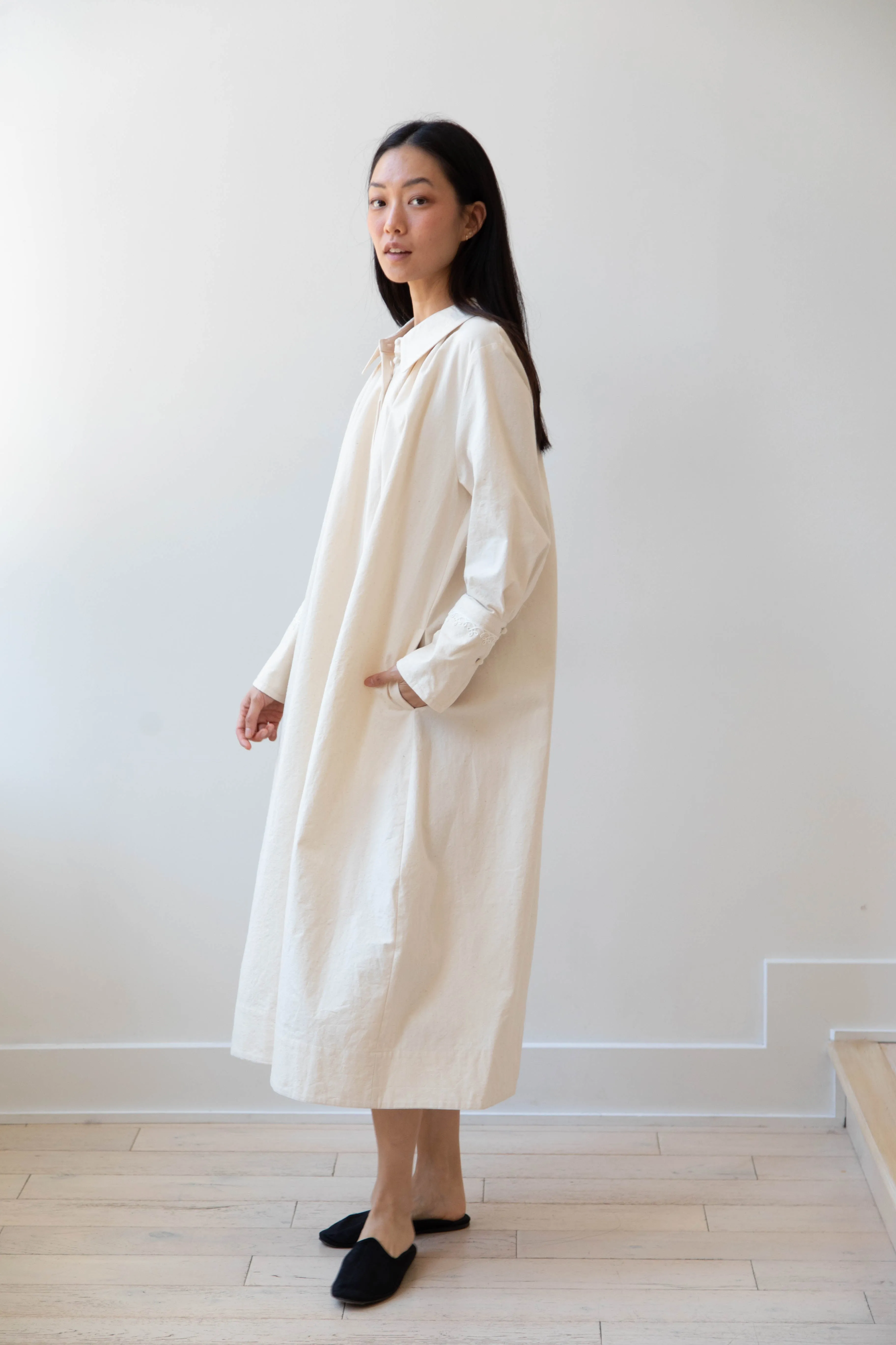 Aseedonclöud | Tea Garden Gown in Natural Tea Garden Cloth