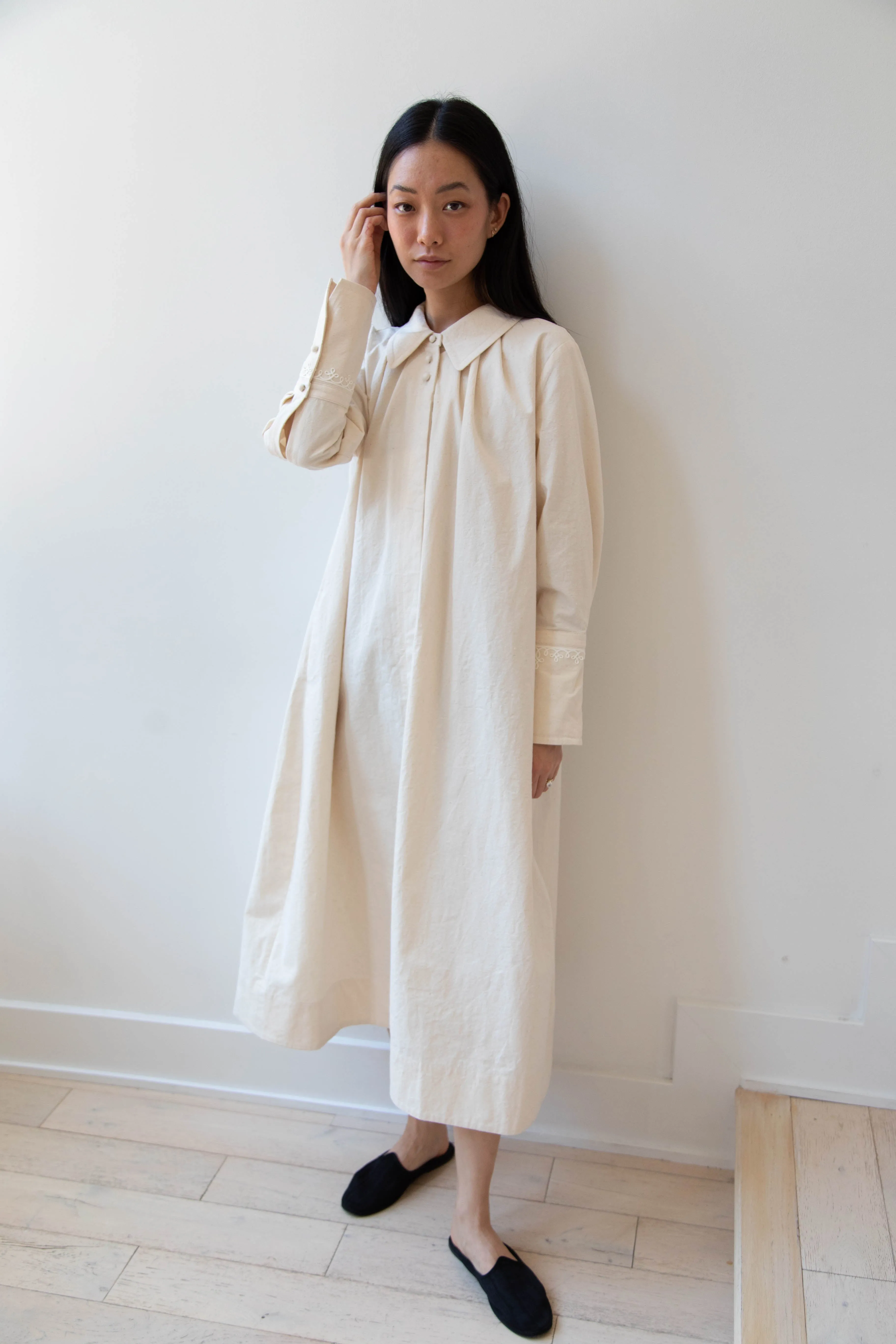 Aseedonclöud | Tea Garden Gown in Natural Tea Garden Cloth