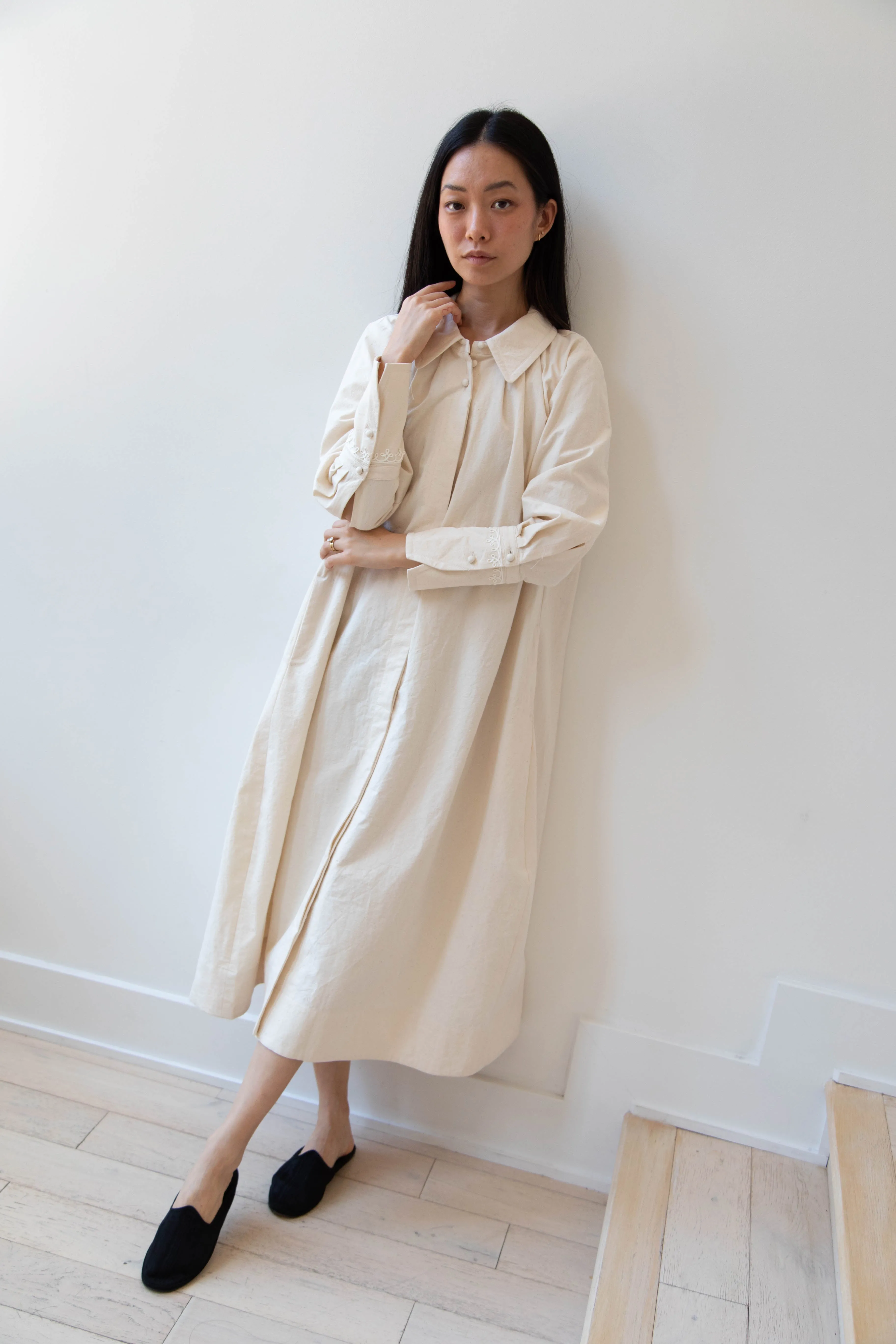 Aseedonclöud | Tea Garden Gown in Natural Tea Garden Cloth