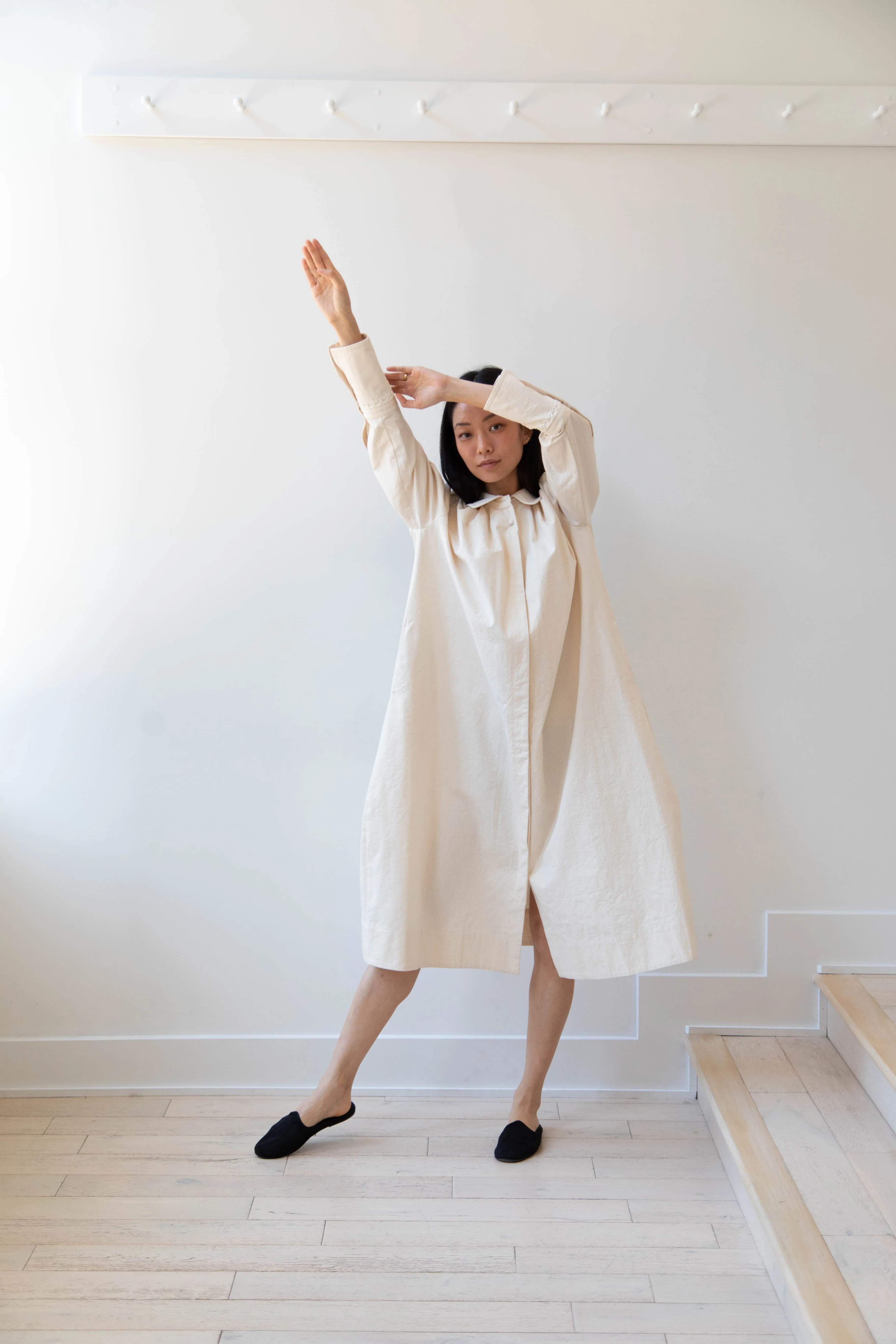 Aseedonclöud | Tea Garden Gown in Natural Tea Garden Cloth