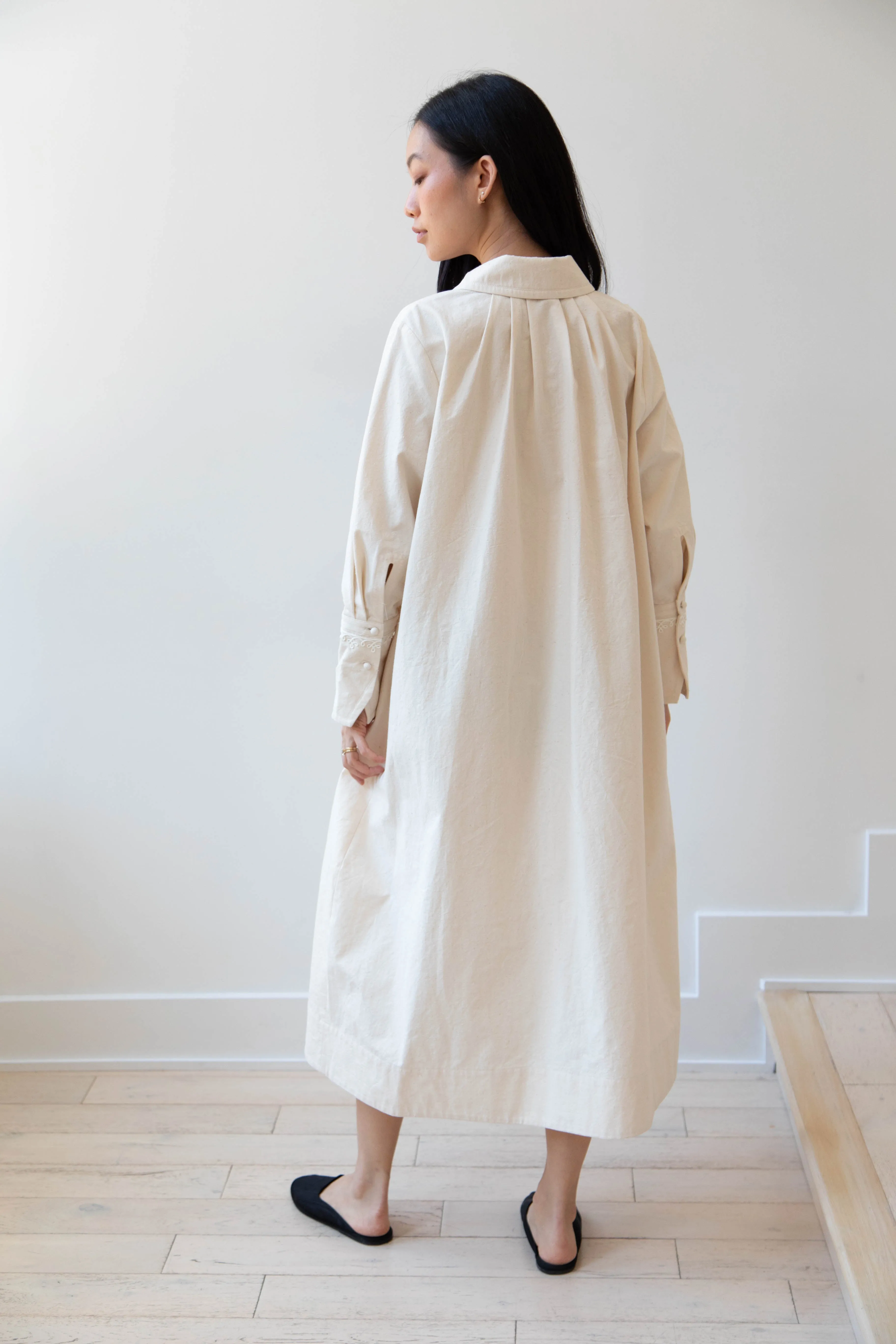 Aseedonclöud | Tea Garden Gown in Natural Tea Garden Cloth