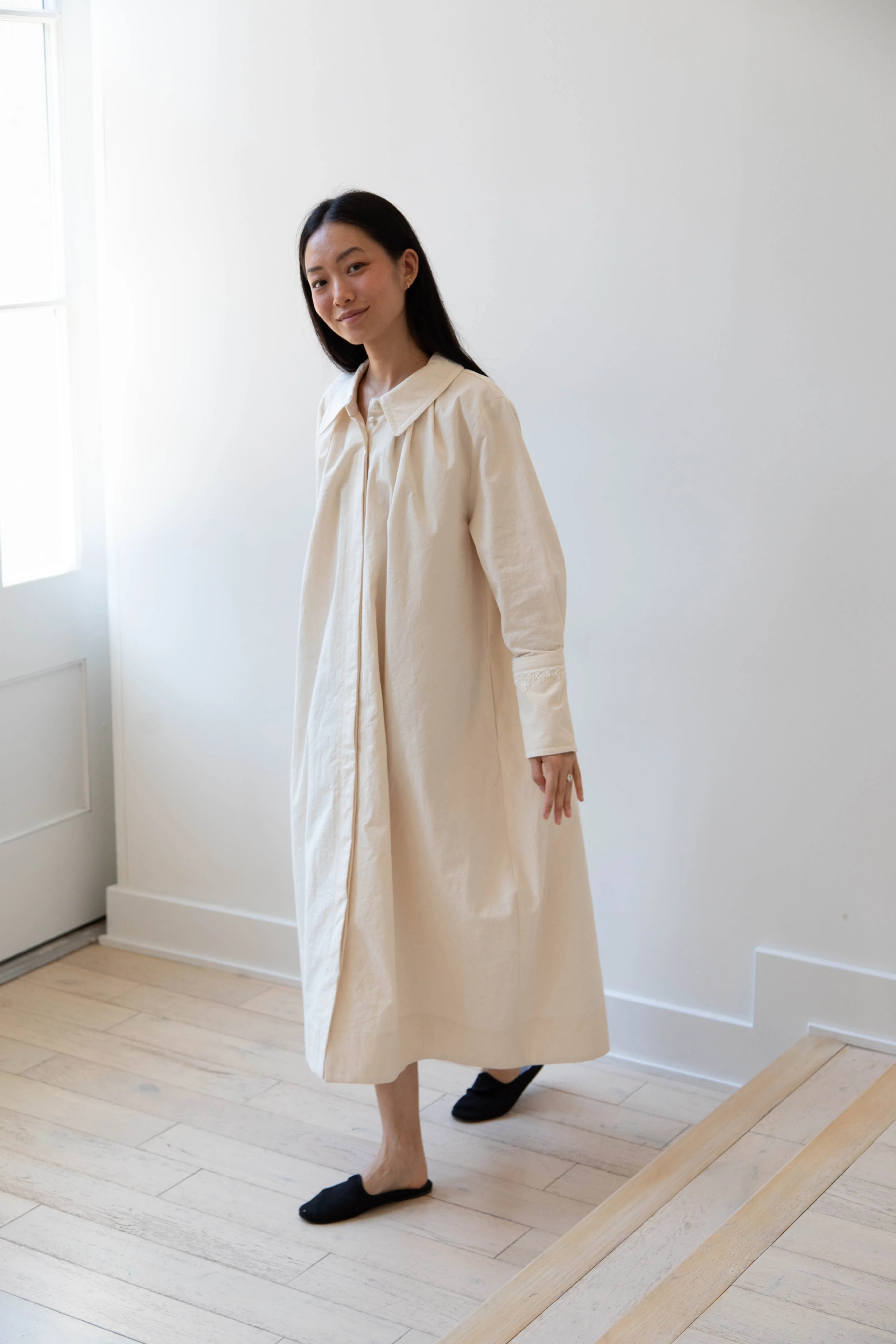 Aseedonclöud | Tea Garden Gown in Natural Tea Garden Cloth