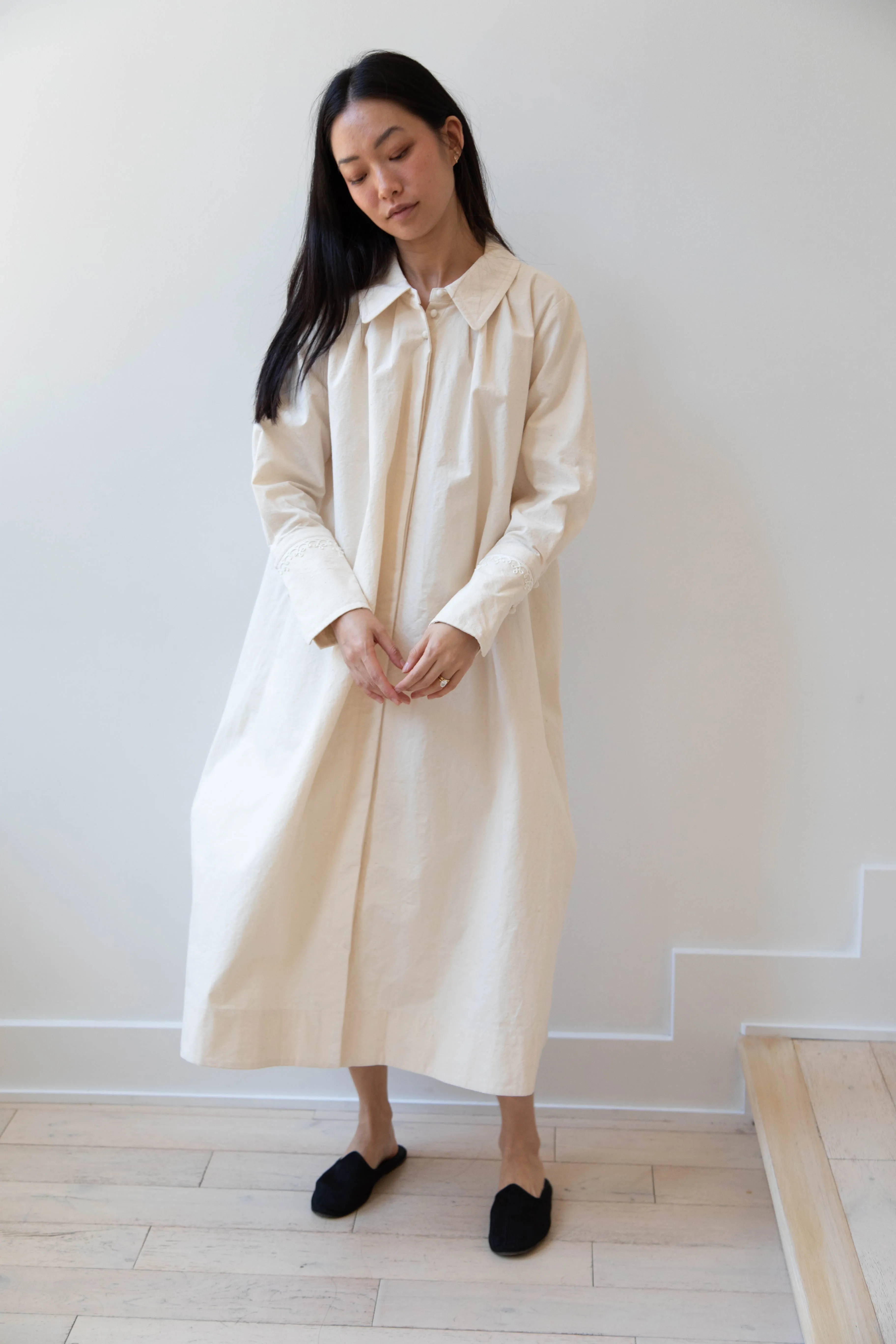 Aseedonclöud | Tea Garden Gown in Natural Tea Garden Cloth