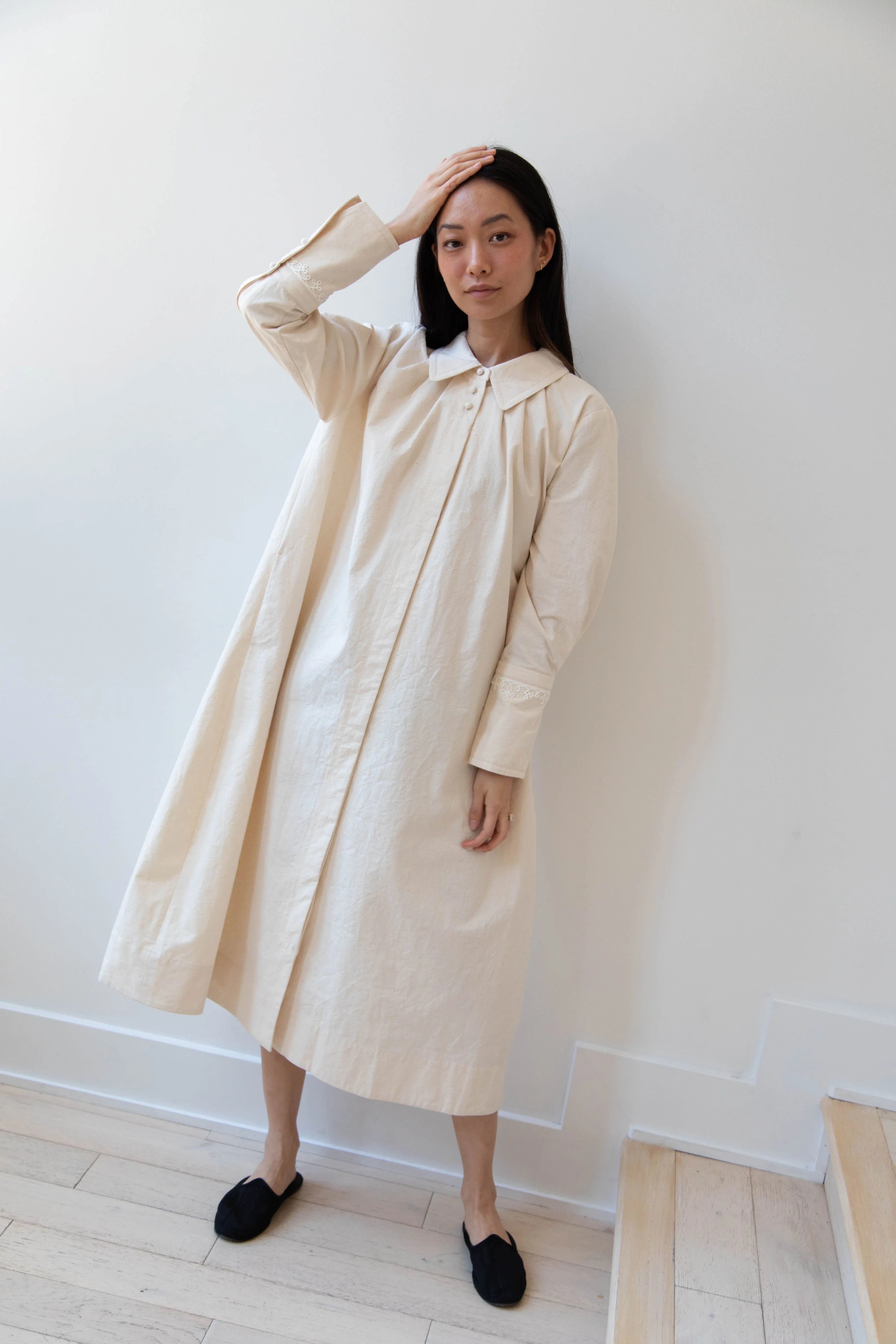 Aseedonclöud | Tea Garden Gown in Natural Tea Garden Cloth
