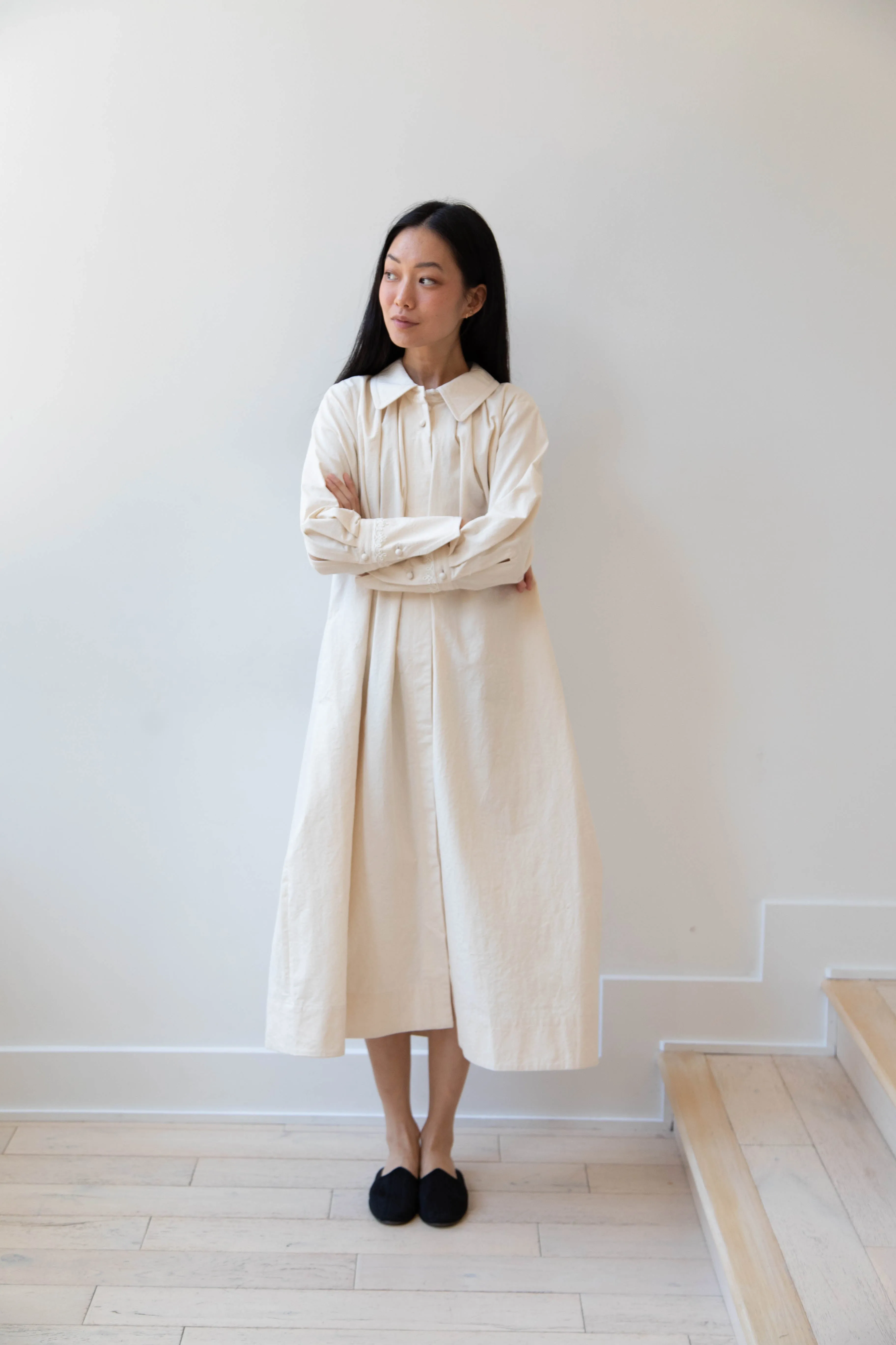 Aseedonclöud | Tea Garden Gown in Natural Tea Garden Cloth