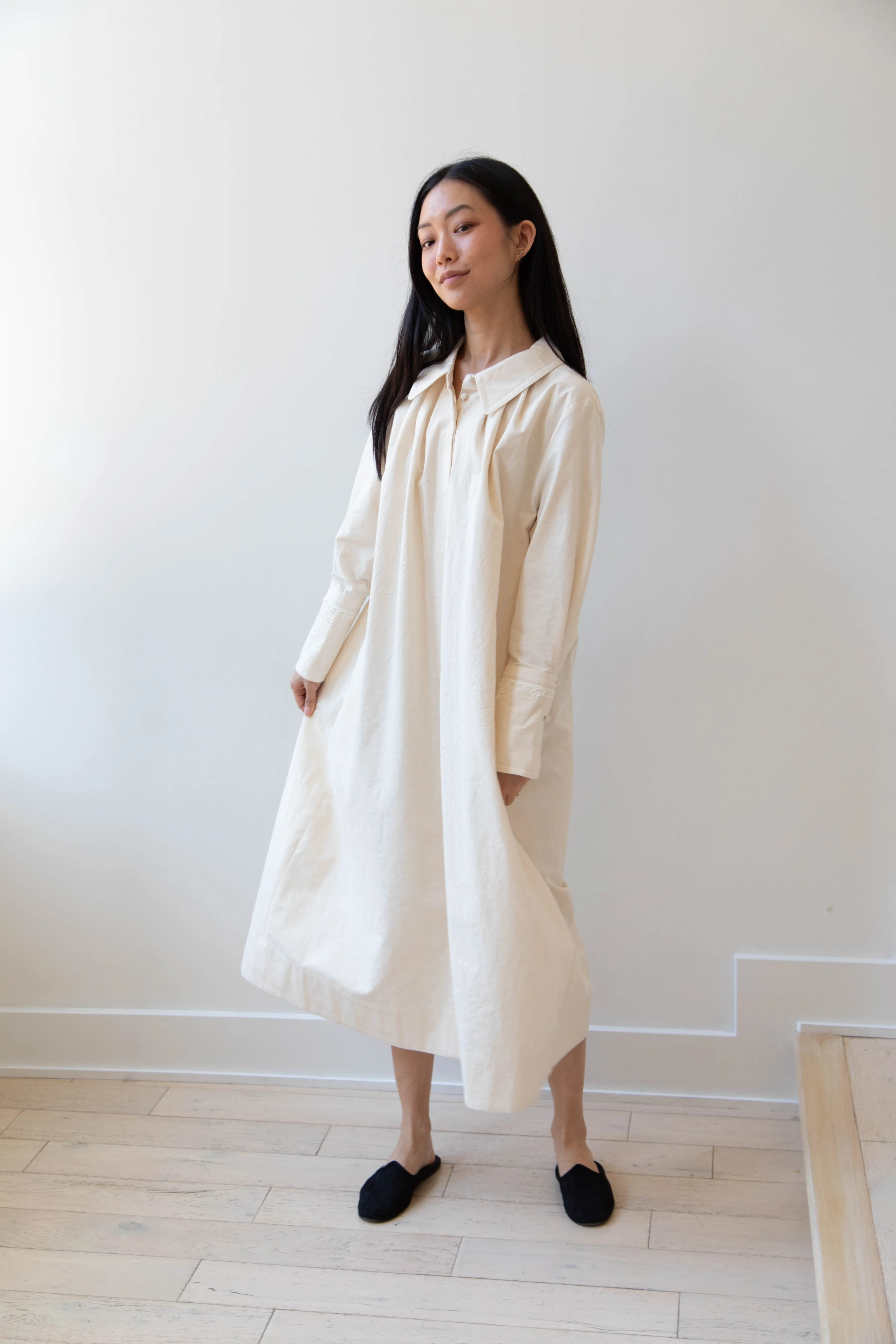 Aseedonclöud | Tea Garden Gown in Natural Tea Garden Cloth