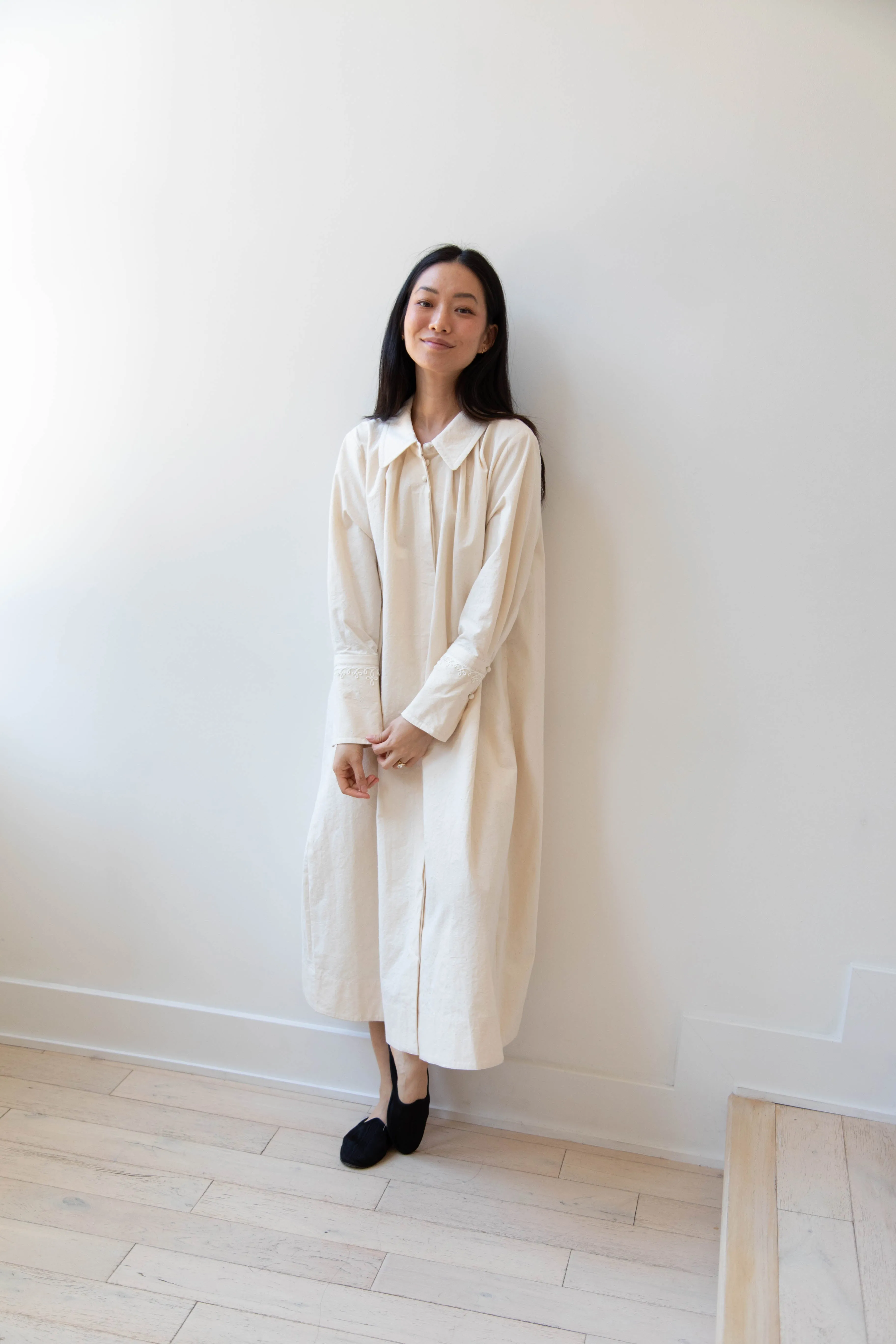 Aseedonclöud | Tea Garden Gown in Natural Tea Garden Cloth