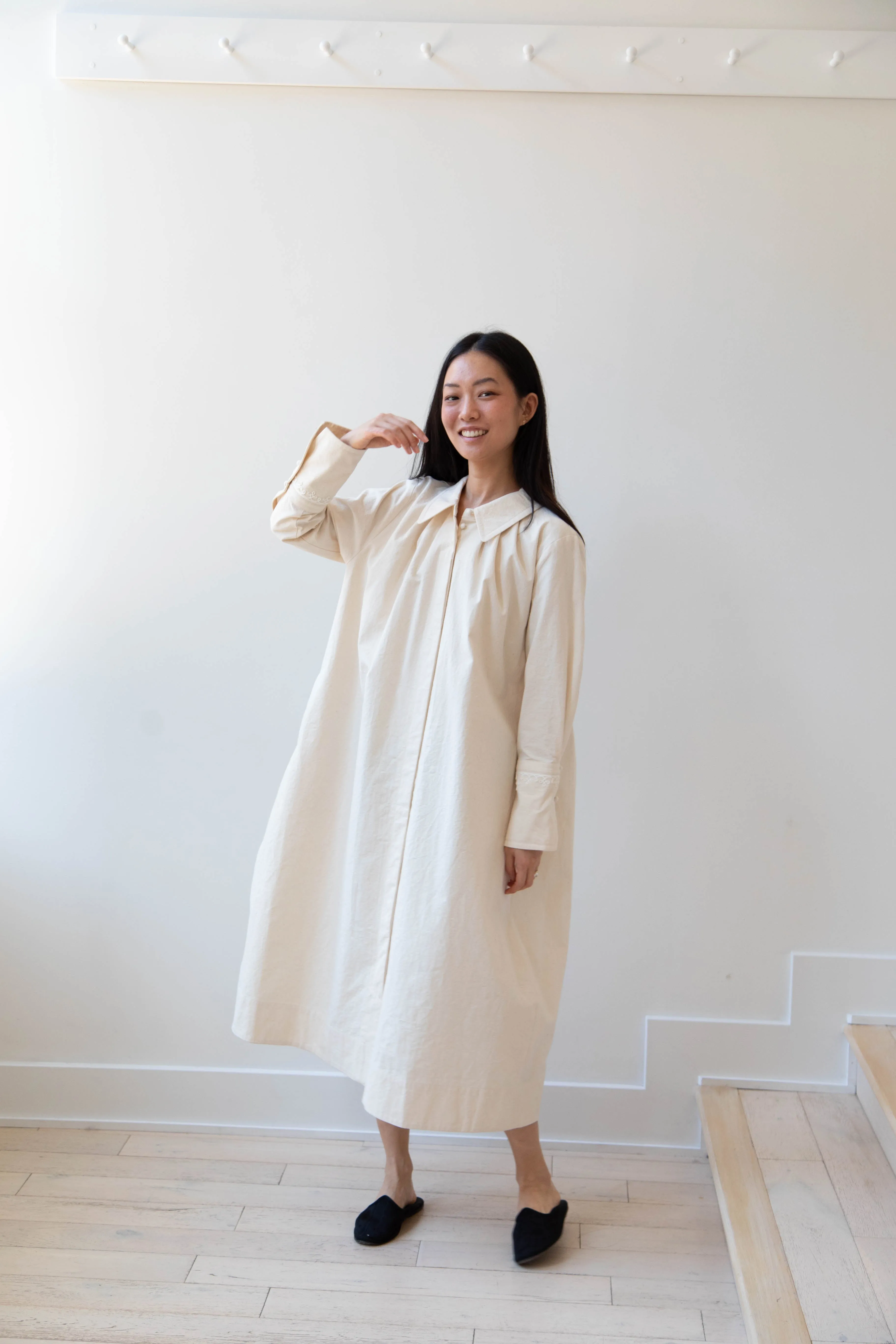 Aseedonclöud | Tea Garden Gown in Natural Tea Garden Cloth