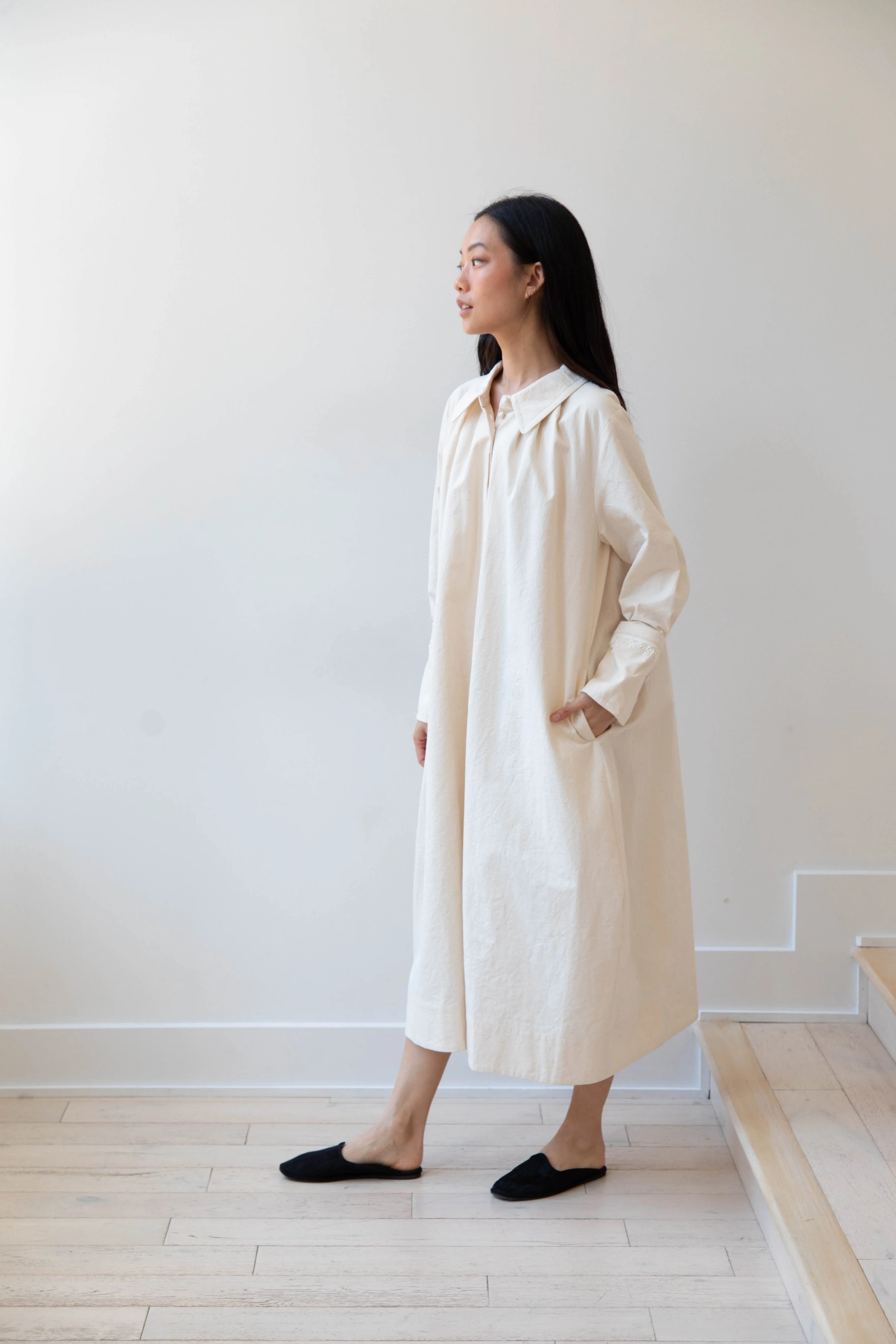 Aseedonclöud | Tea Garden Gown in Natural Tea Garden Cloth