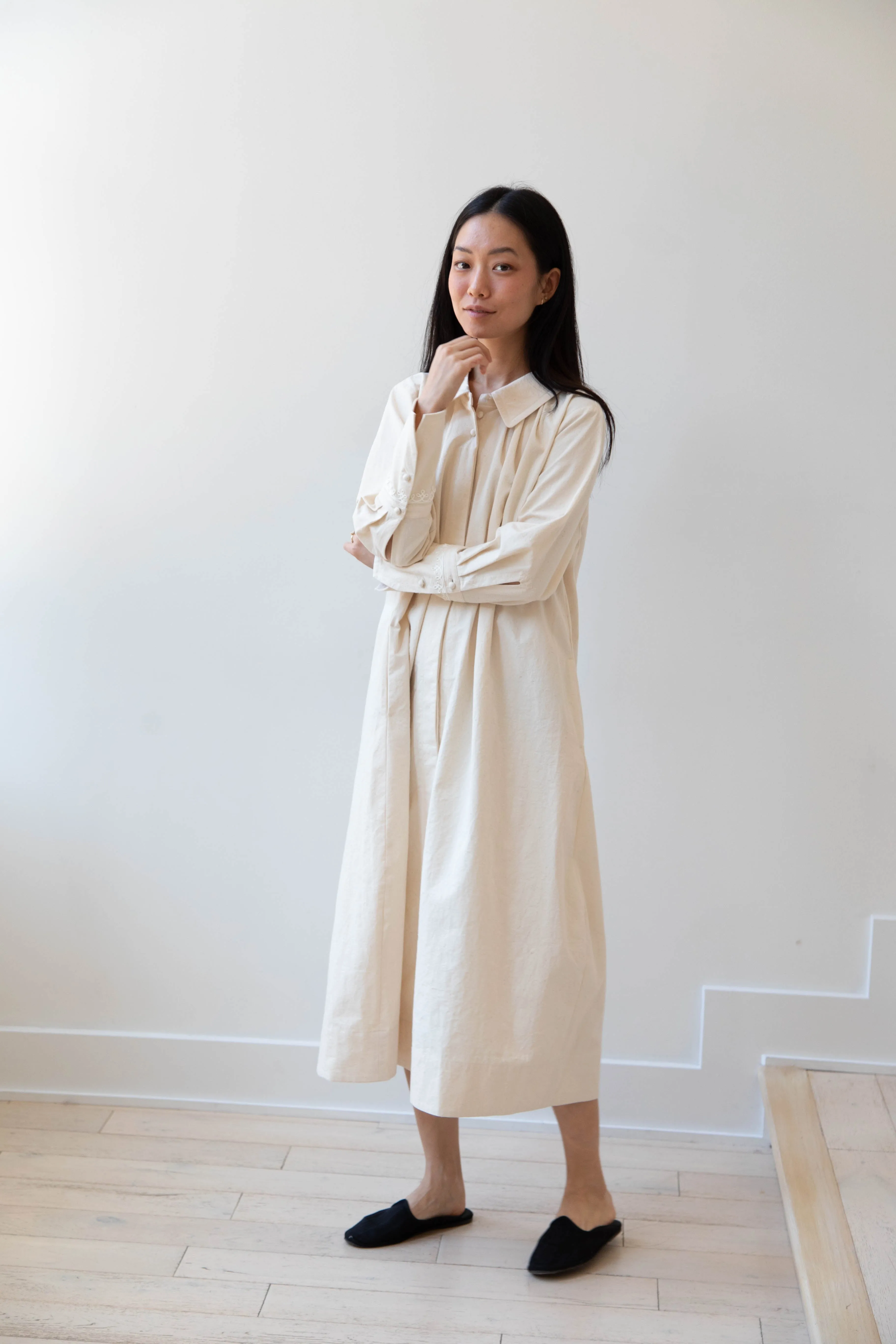 Aseedonclöud | Tea Garden Gown in Natural Tea Garden Cloth