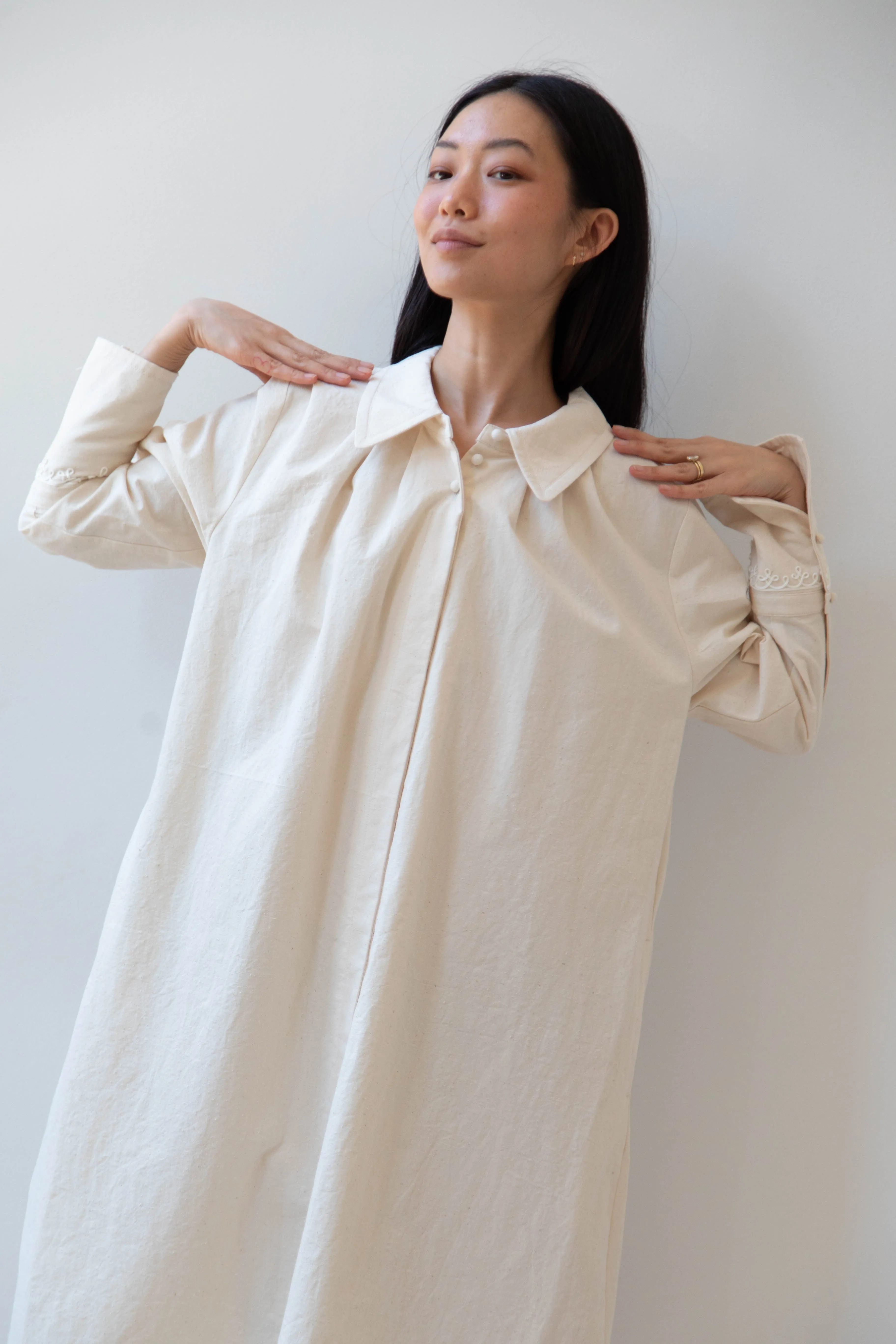 Aseedonclöud | Tea Garden Gown in Natural Tea Garden Cloth
