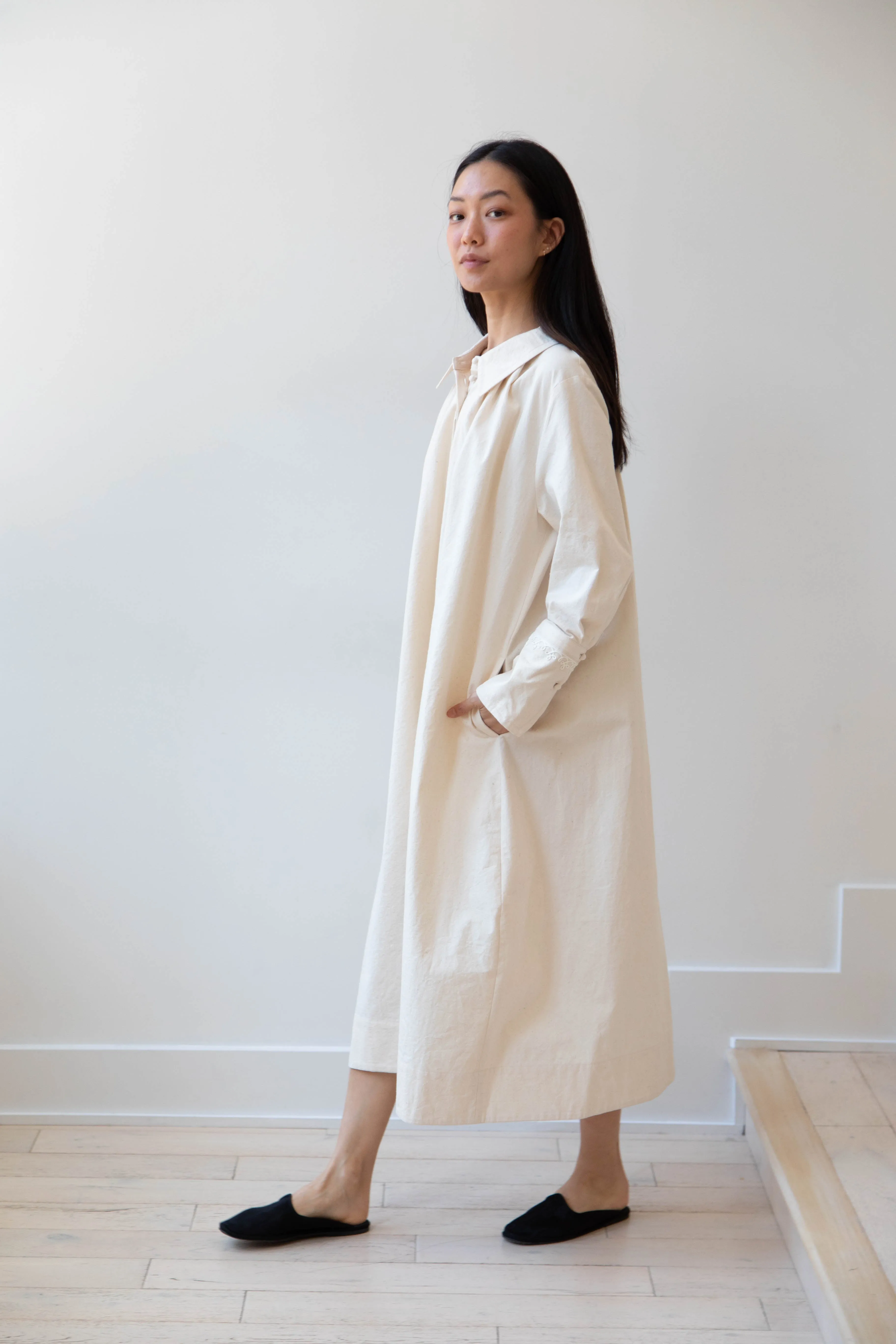 Aseedonclöud | Tea Garden Gown in Natural Tea Garden Cloth
