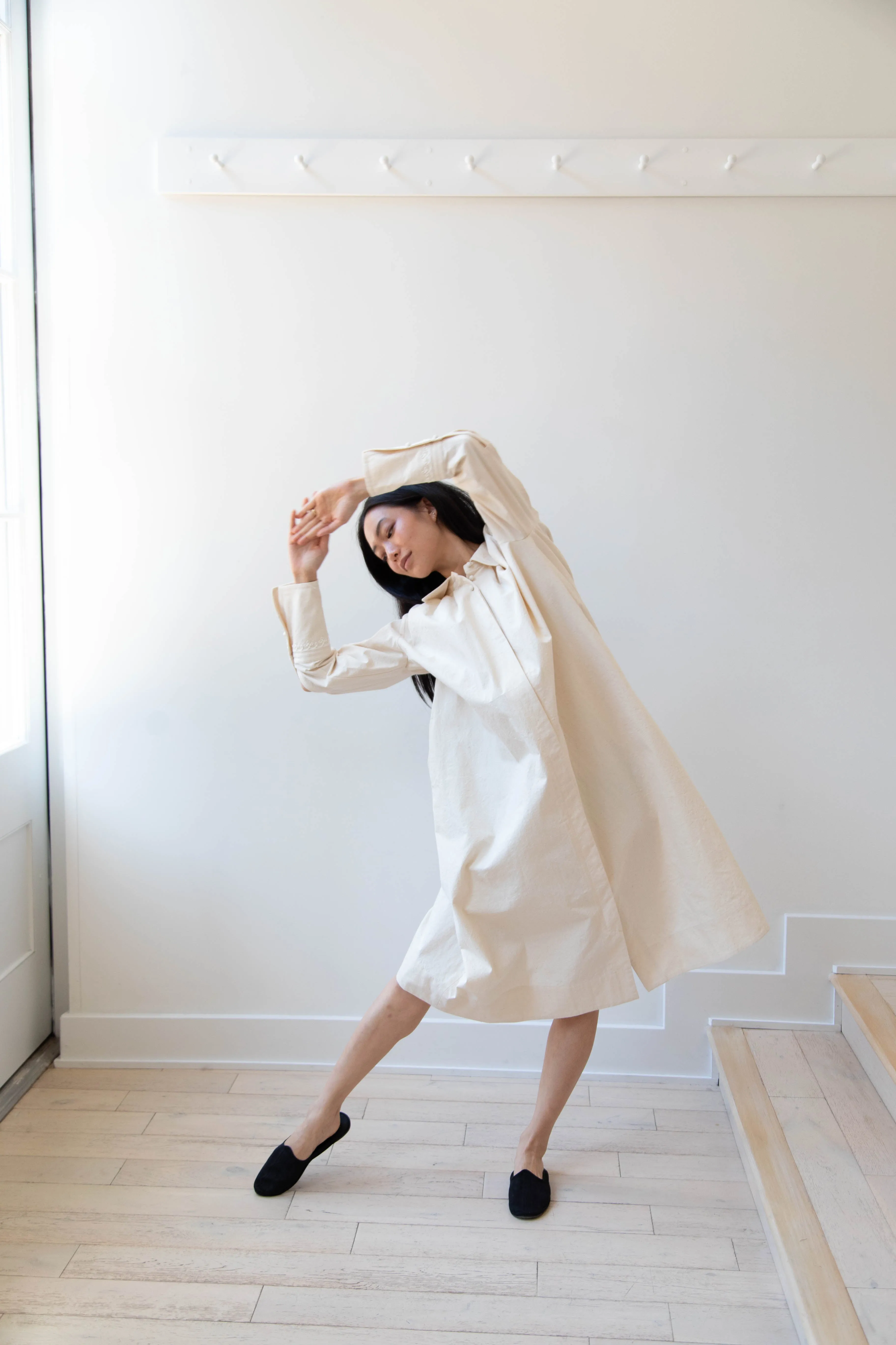 Aseedonclöud | Tea Garden Gown in Natural Tea Garden Cloth