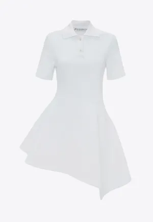 Asymmetric Mini Polo Dress