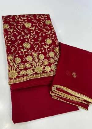 ATQ3349 Unstitched Red Net Suit