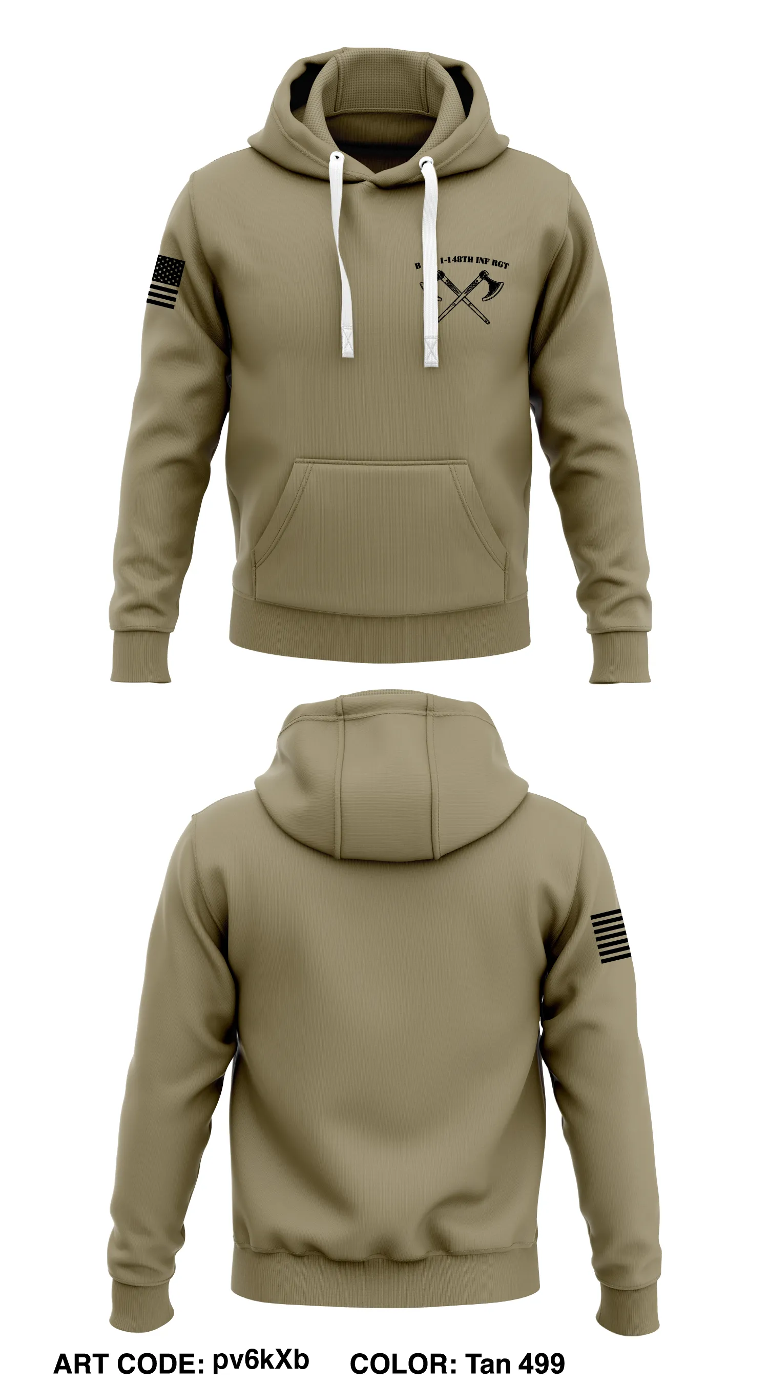 B Co, 1-148th INF RGT Store 1  Core Men's Hooded Performance Sweatshirt - pv6kXb