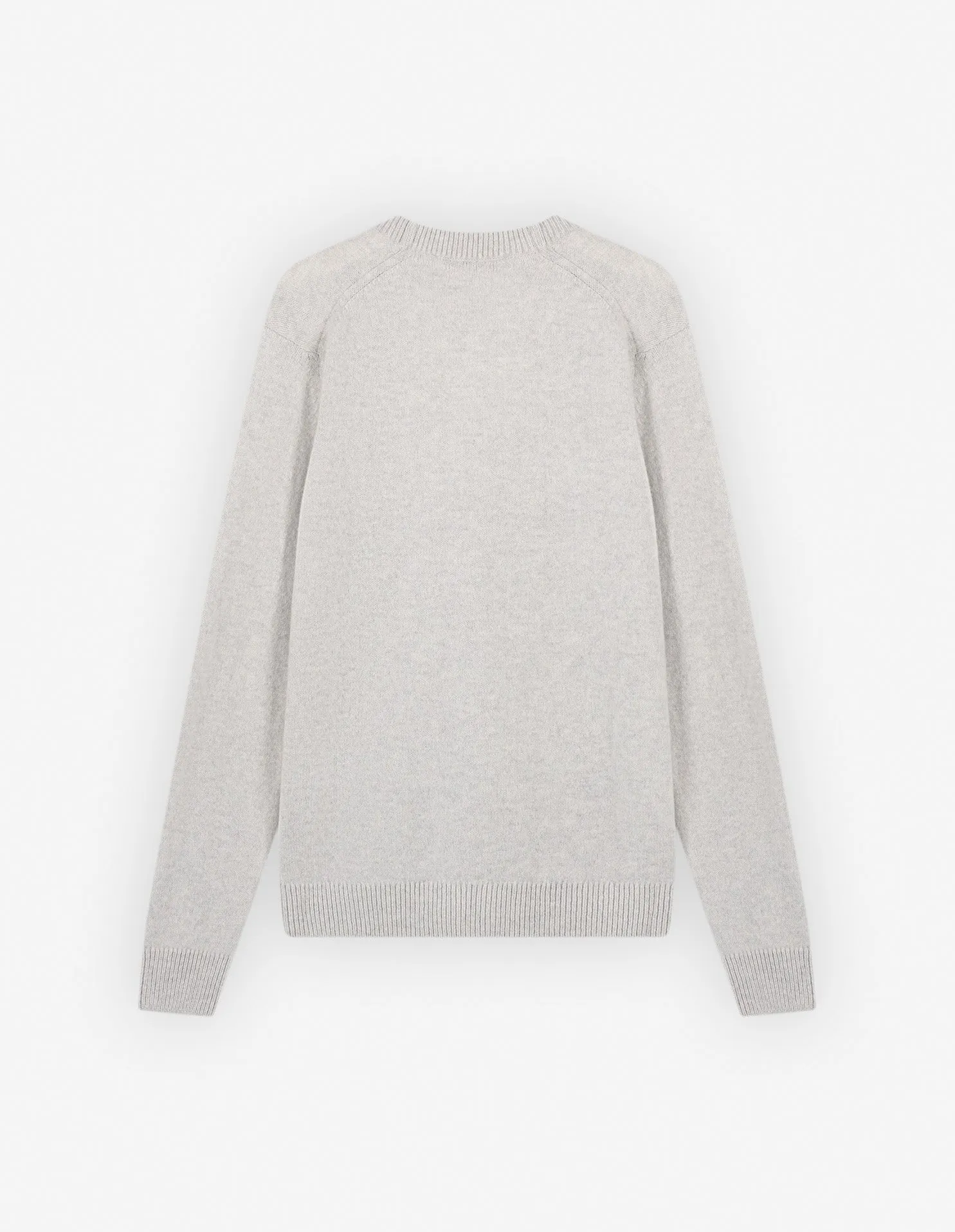 Baby Fox Patch Regular Cardigan Light Grey Melange
