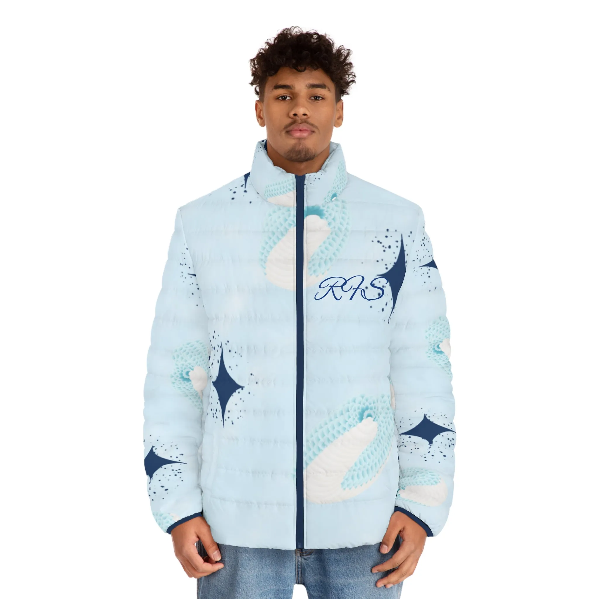 Banff Men's Puffer Jacket (AOP)