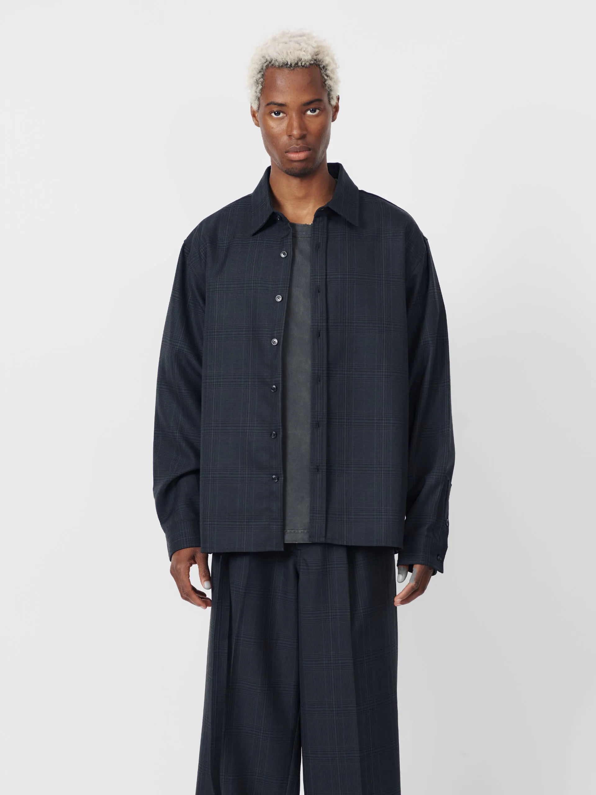 BEACH BRAINS The BB Shirt Dark Plaid