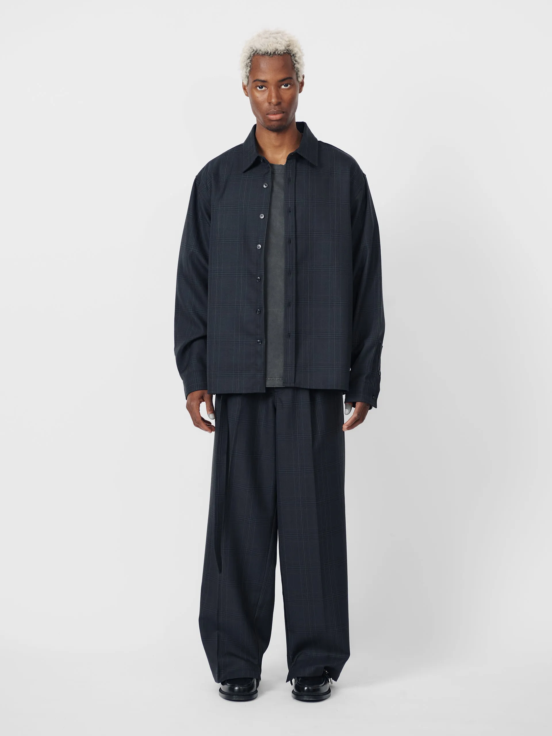 BEACH BRAINS The BB Shirt Dark Plaid