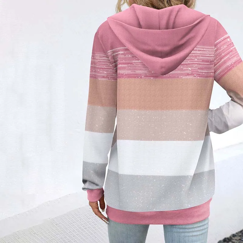 BerryBetty - Color Block Hooded Jacket