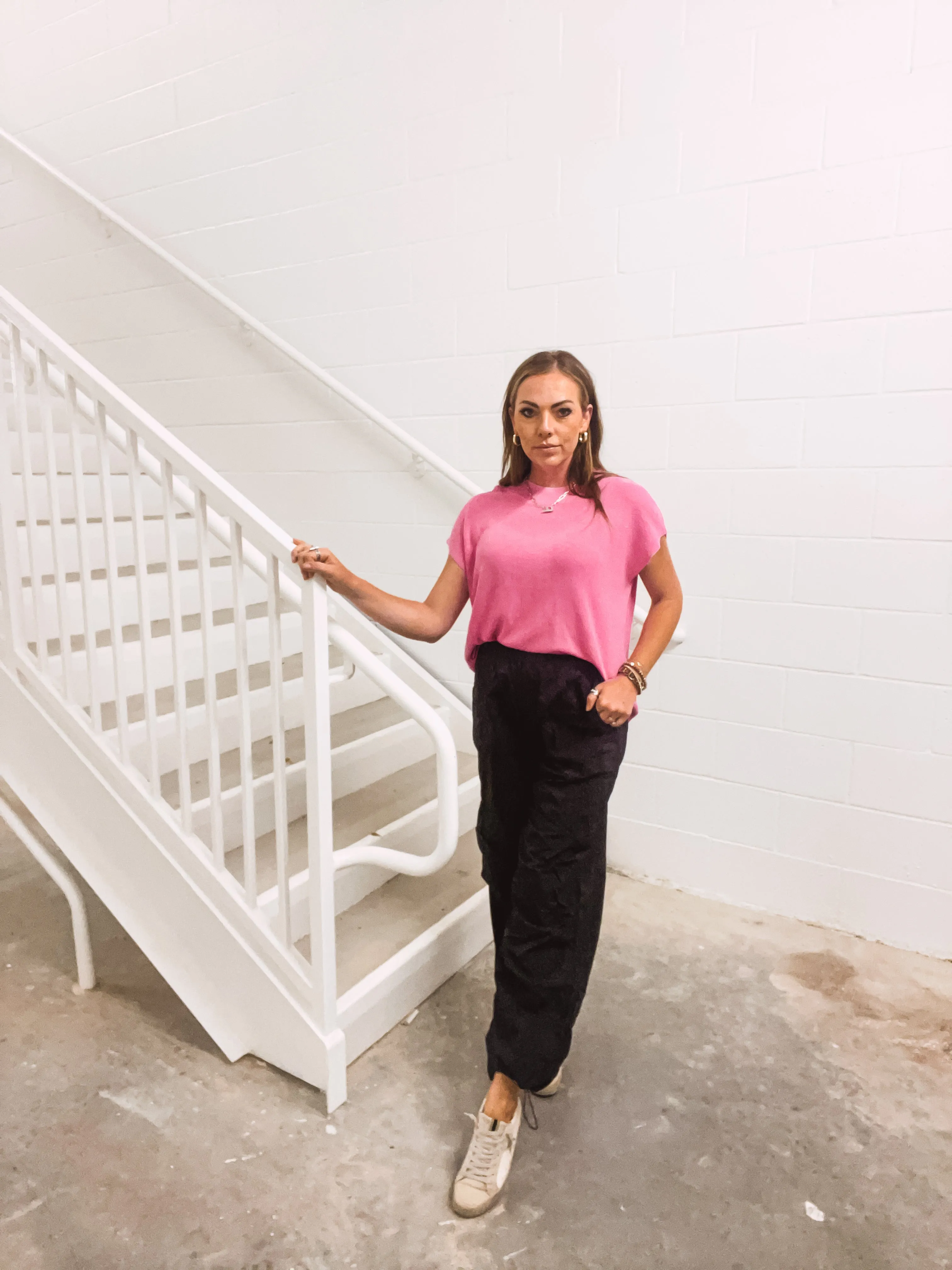Black Drawstring Wide Leg Pant