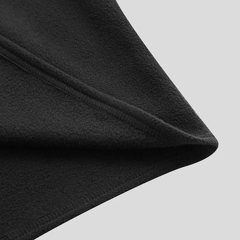 Black Hooded Poncho