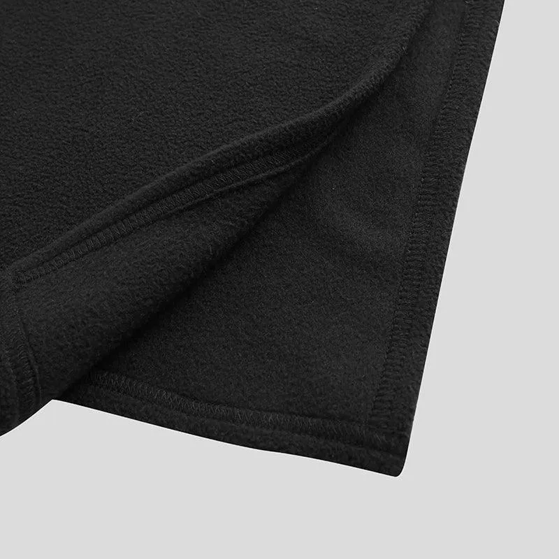 Black Hooded Poncho