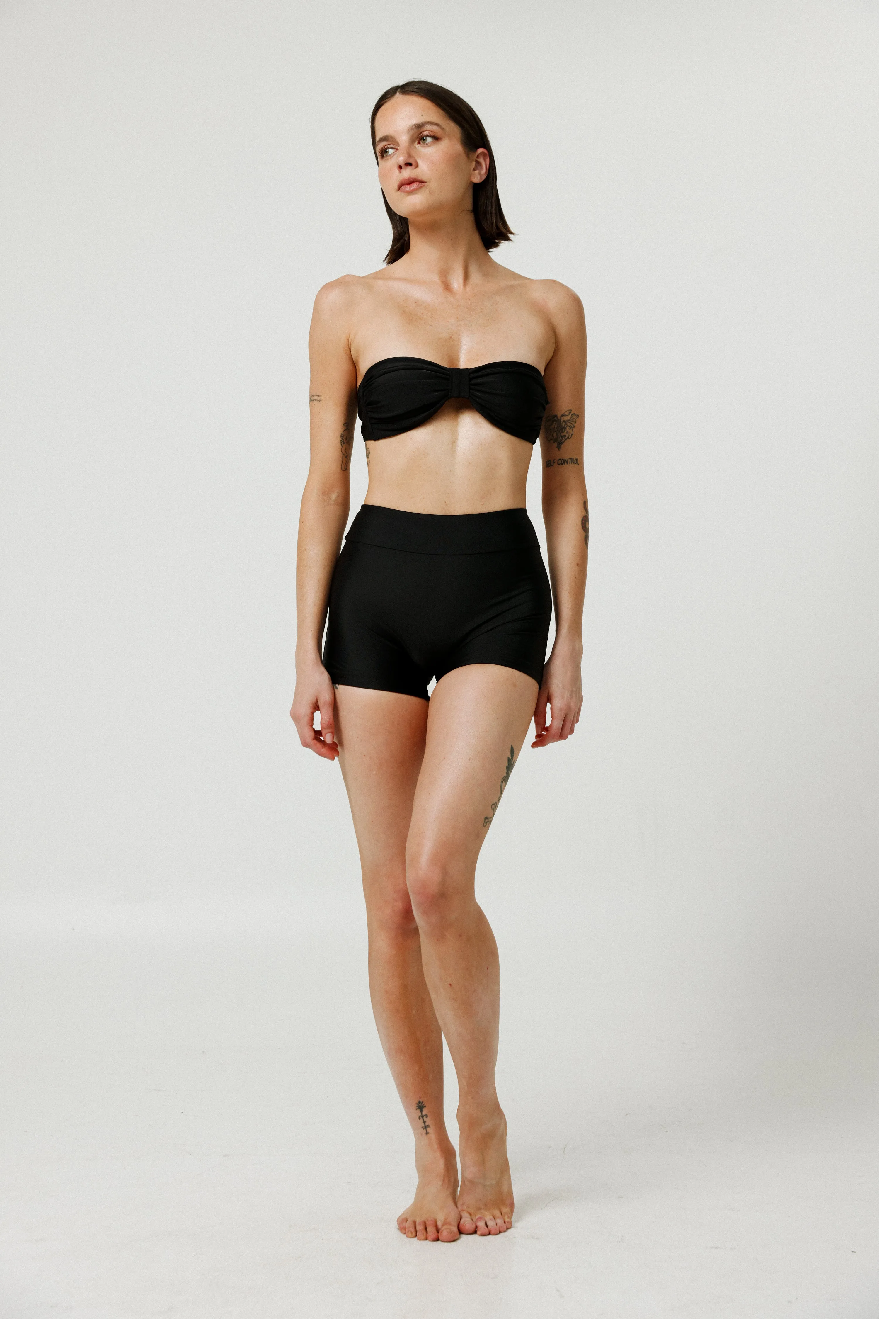 Black Swim Short Bottoms