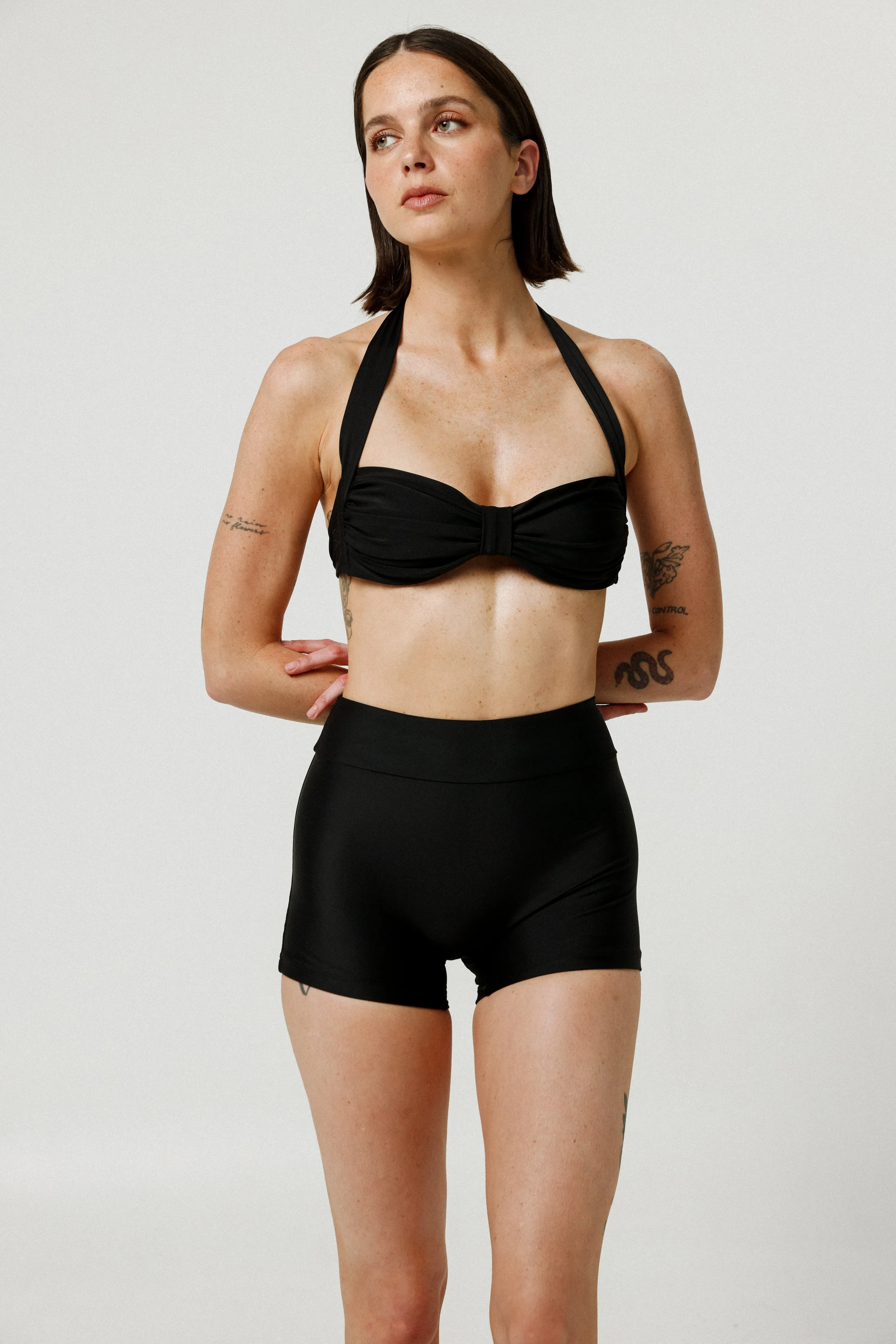 Black Swim Short Bottoms