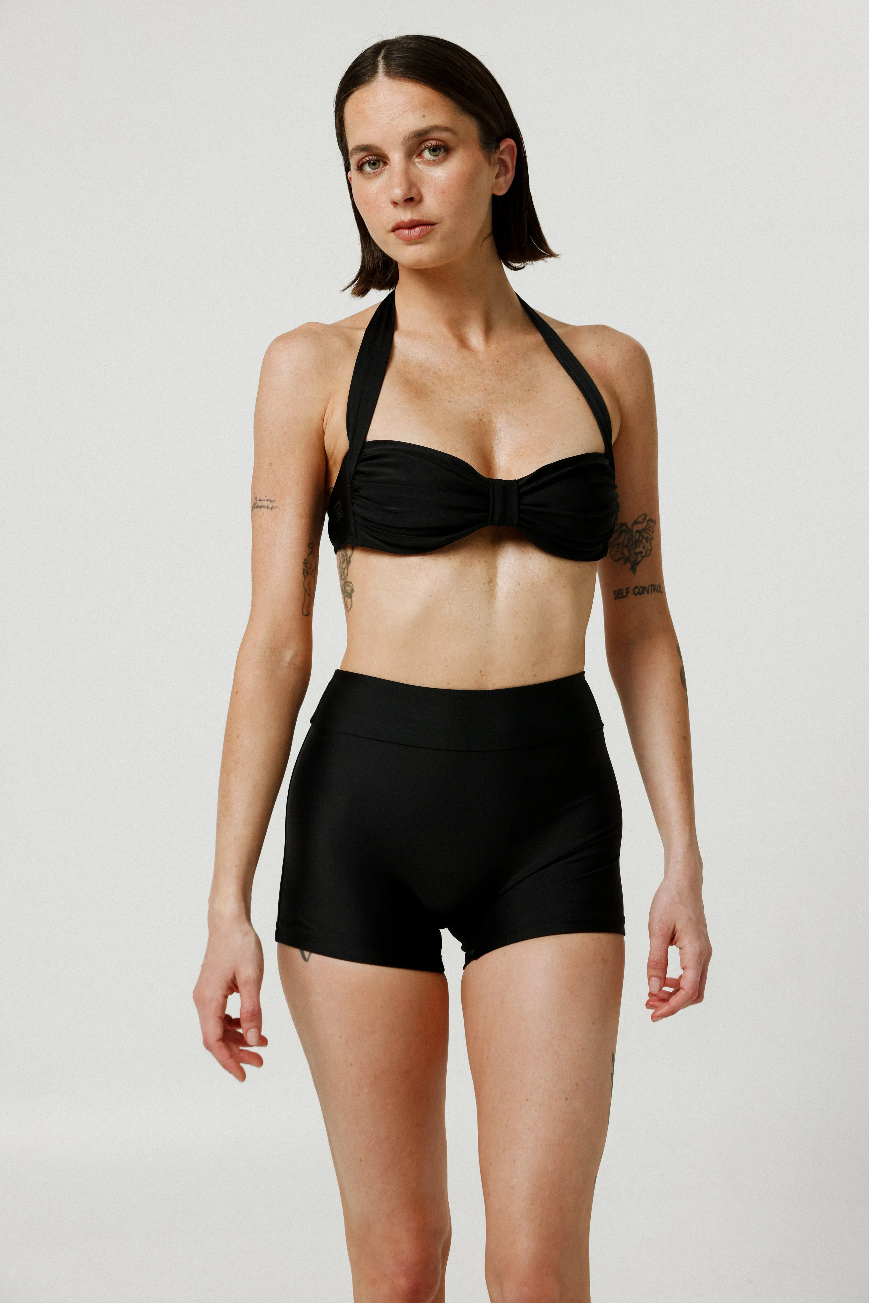 Black Swim Short Bottoms