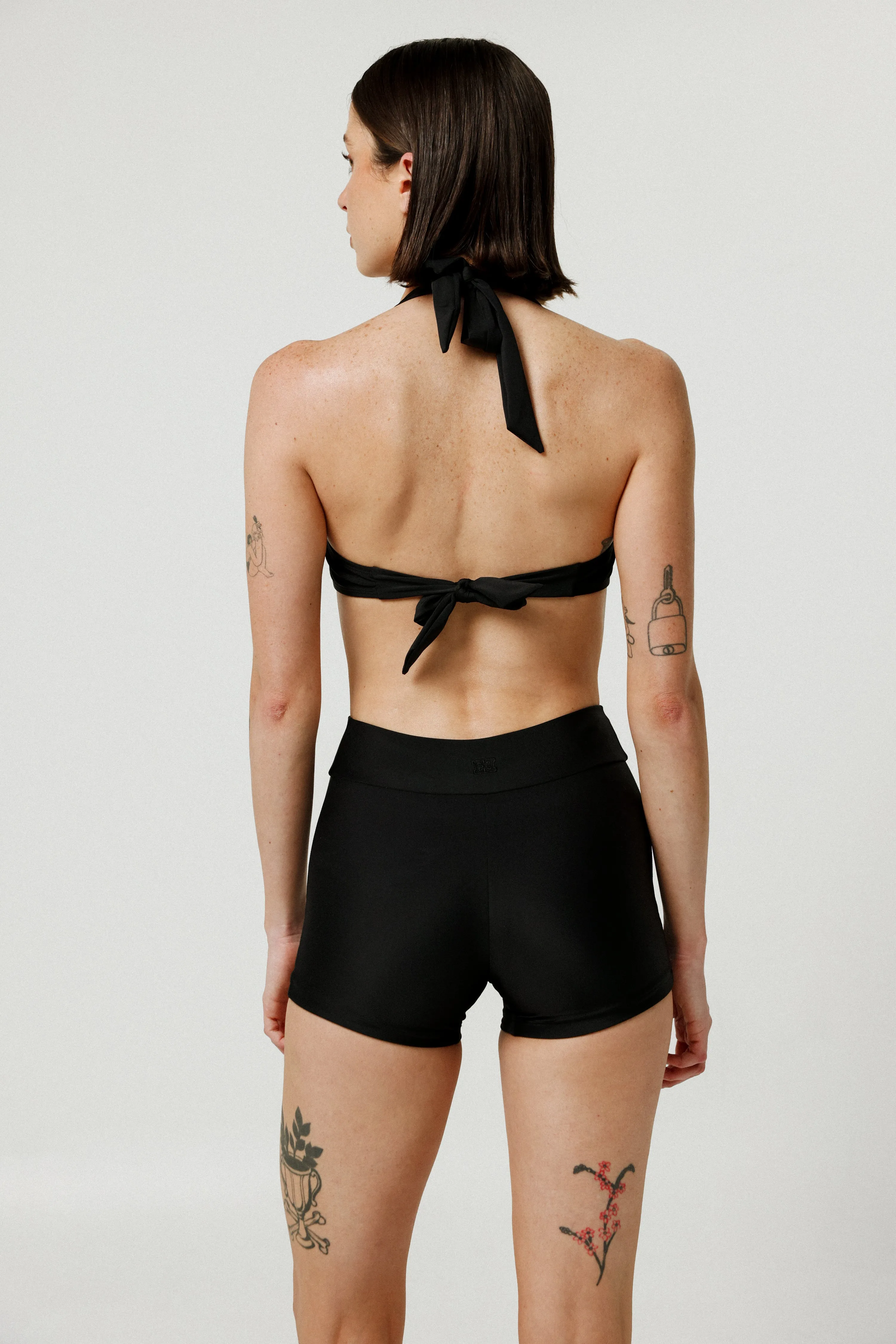 Black Swim Short Bottoms