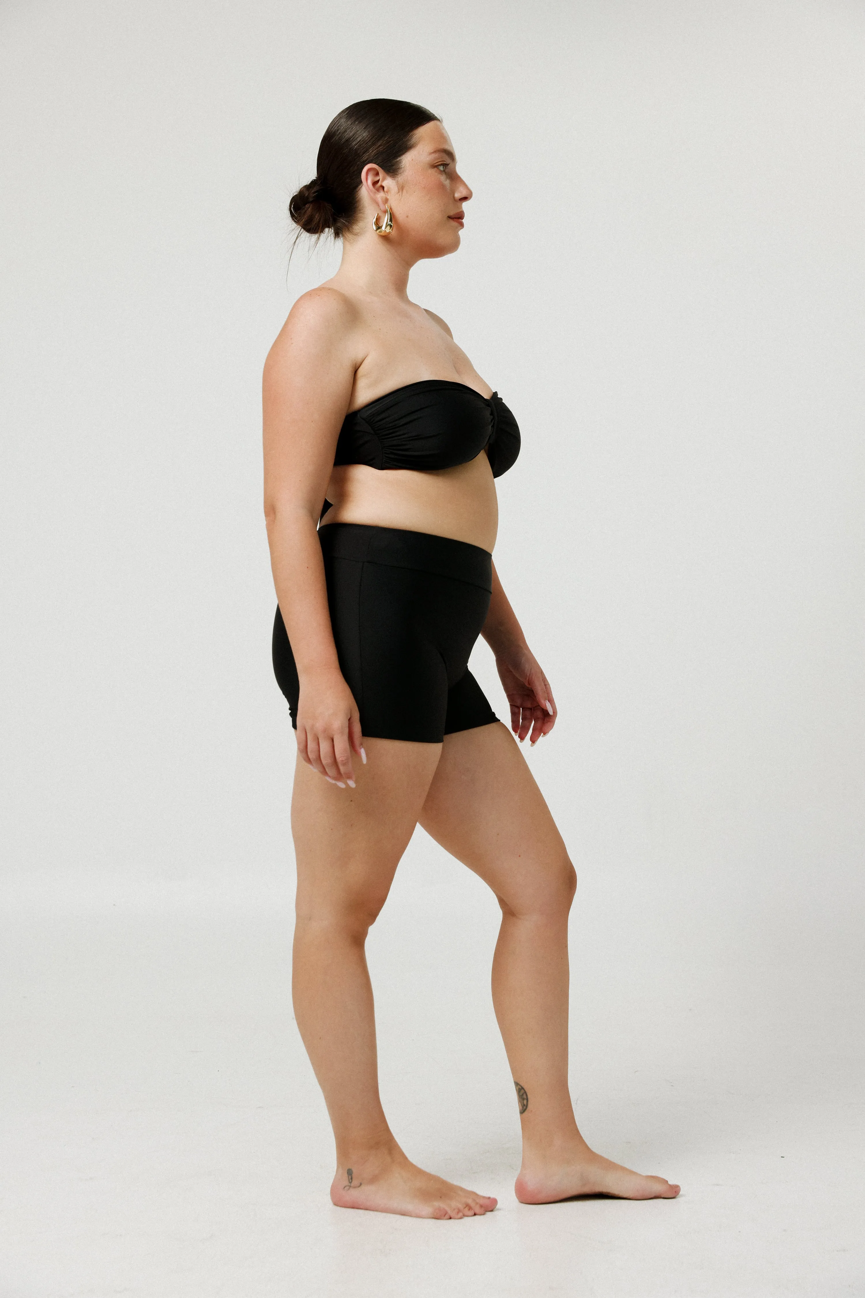Black Swim Short Bottoms