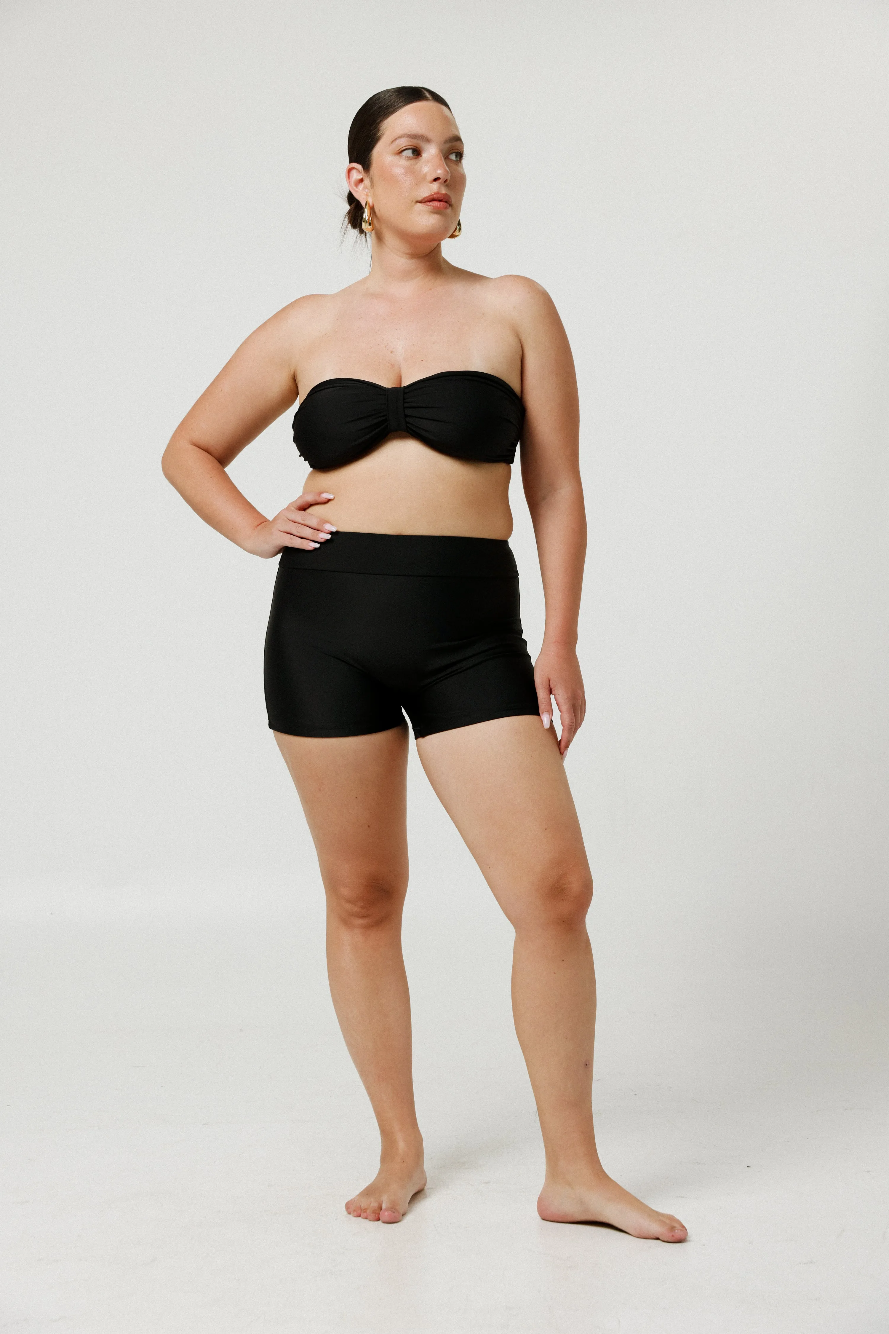 Black Swim Short Bottoms
