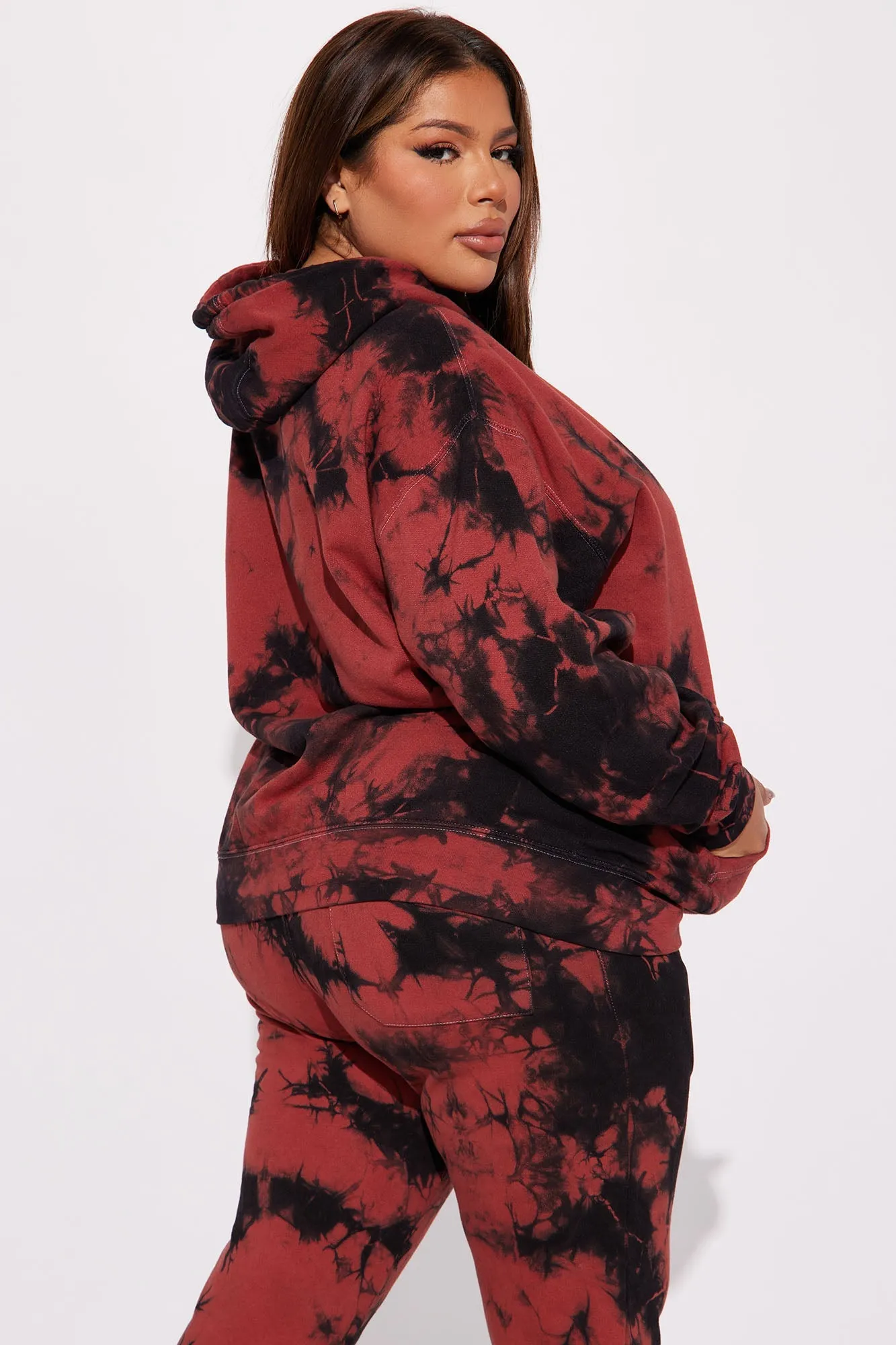 Blessed Tie Dye Hoodie - Red/combo