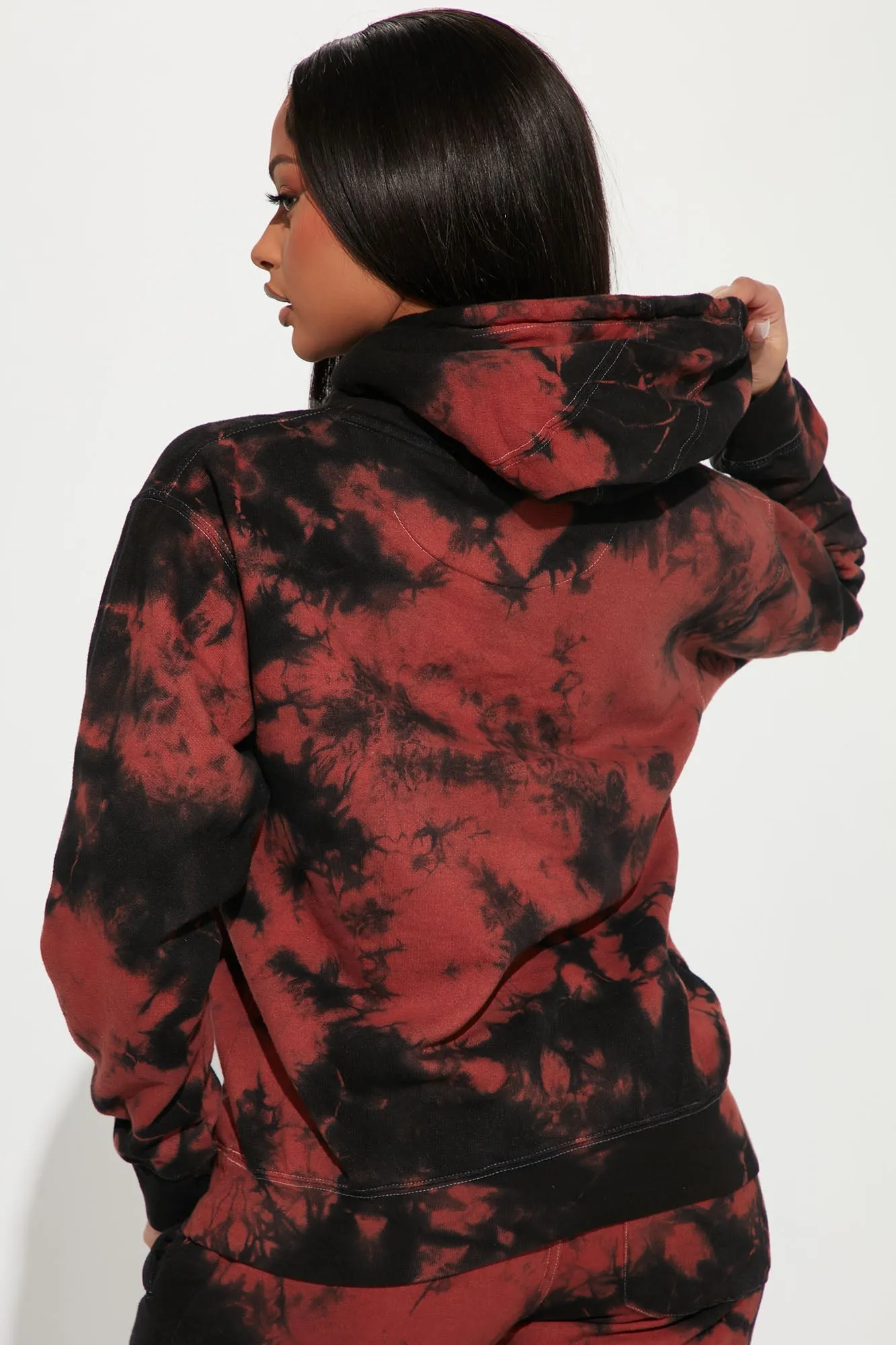 Blessed Tie Dye Hoodie - Red/combo